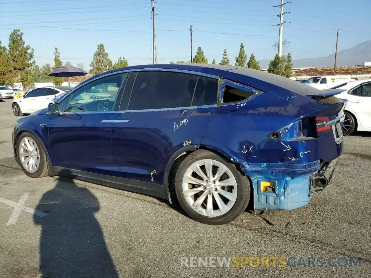 2 Фотография поврежденного автомобиля 5YJXCDE2XLF248382 TESLA MODEL X 2020