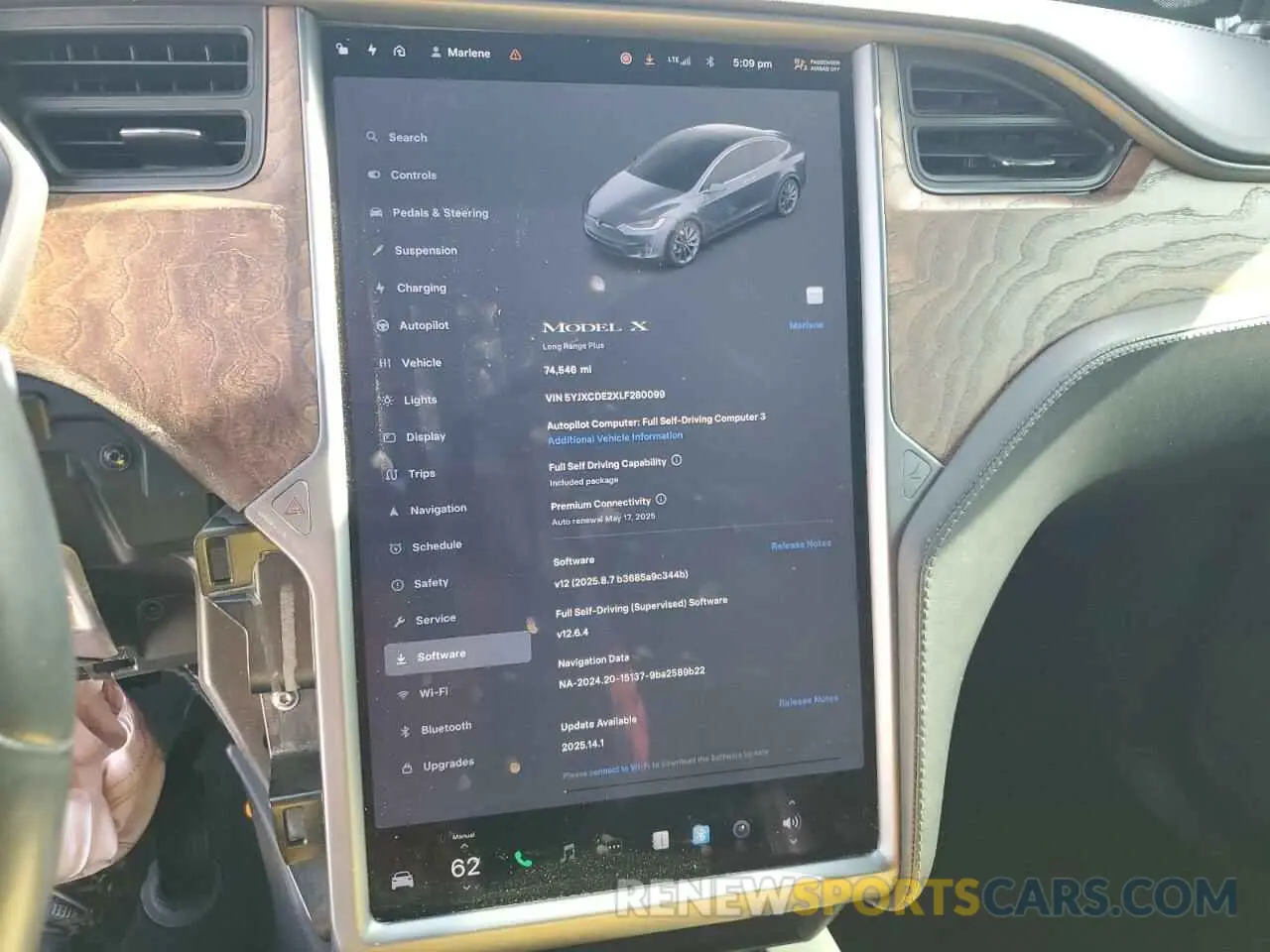 9 Фотография поврежденного автомобиля 5YJXCDE2XLF280099 TESLA MODEL X 2020