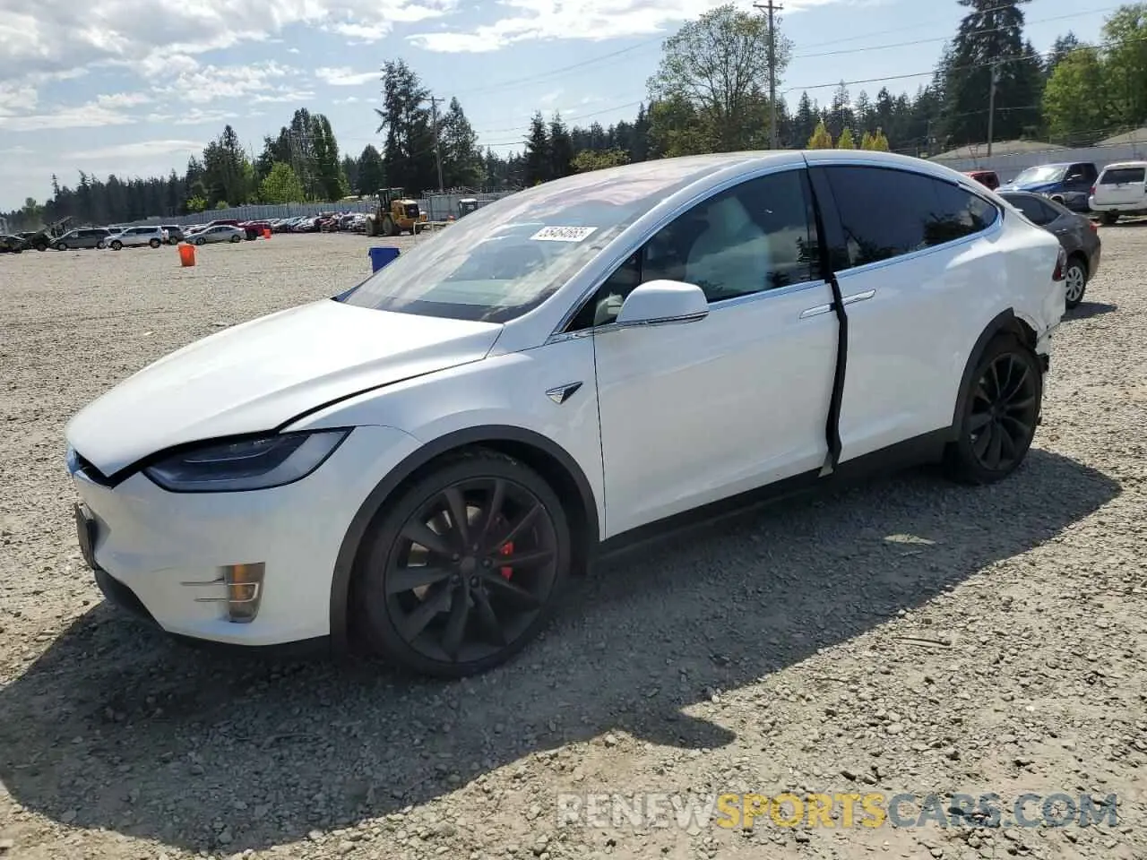 1 Photograph of a damaged car 5YJXCDE45LF303130 TESLA MODEL X 2020