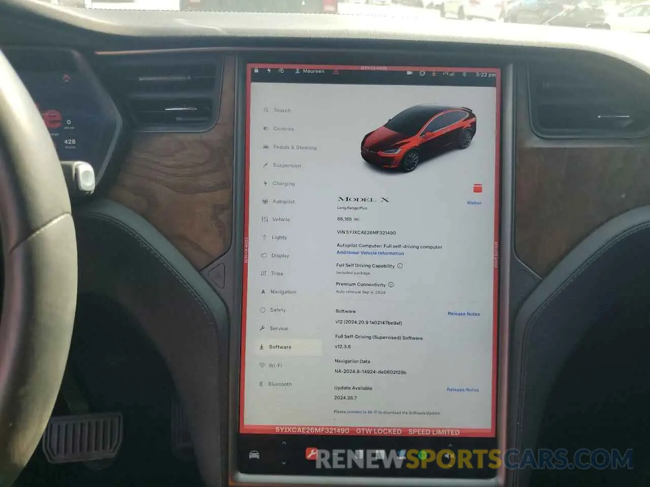 9 Photograph of a damaged car 5YJXCAE26MF321490 TESLA MODEL X 2021