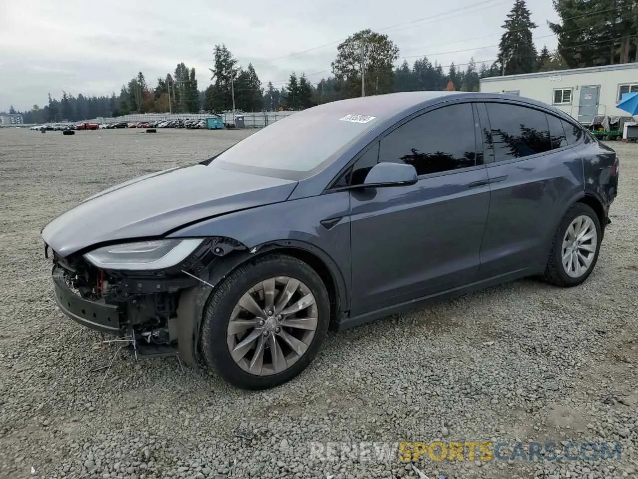 1 Photograph of a damaged car 5YJXCAE27MF322910 TESLA MODEL X 2021
