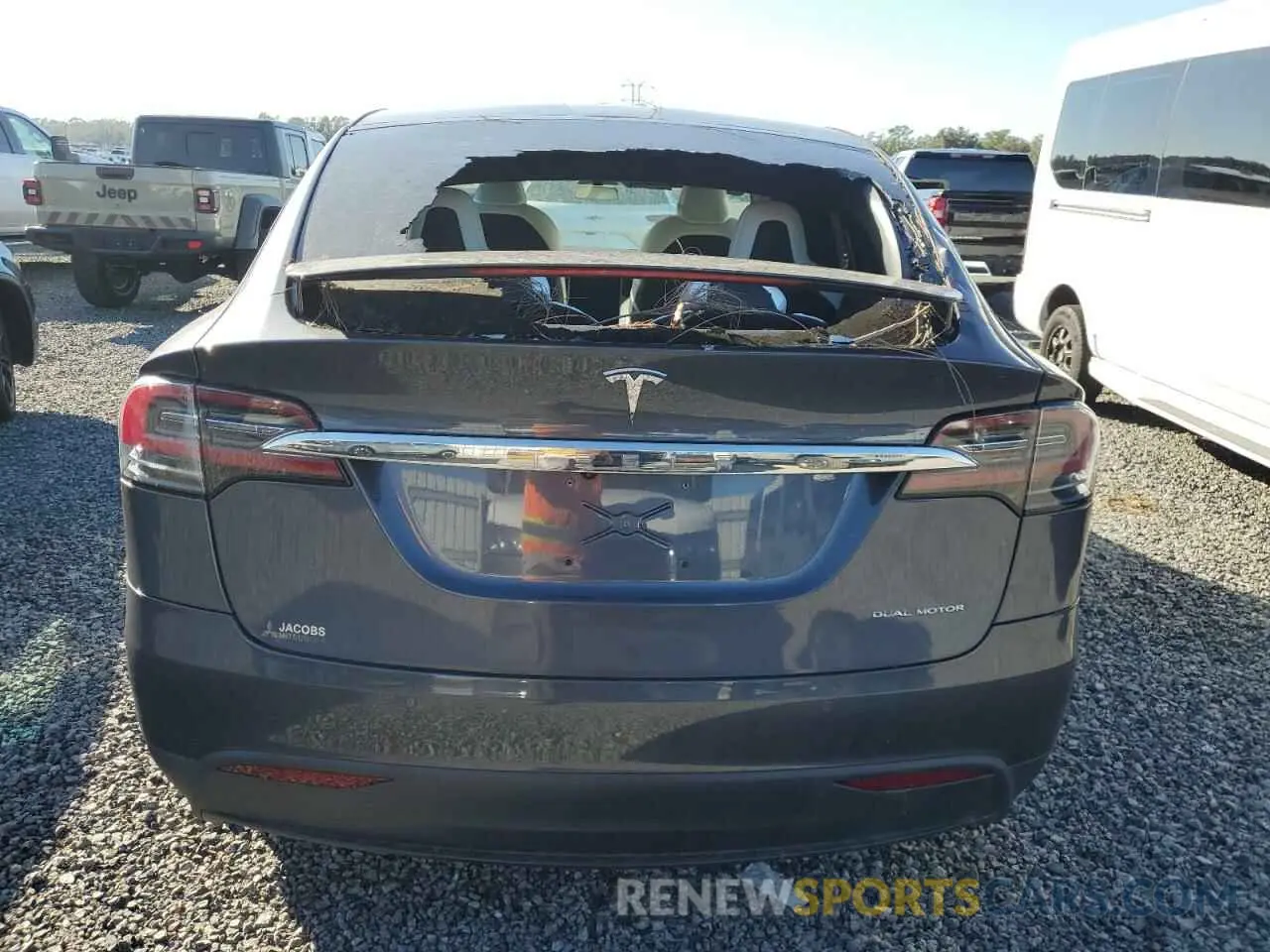 6 Фотография поврежденного автомобиля 5YJXCBE2XMF323992 TESLA MODEL X 2021