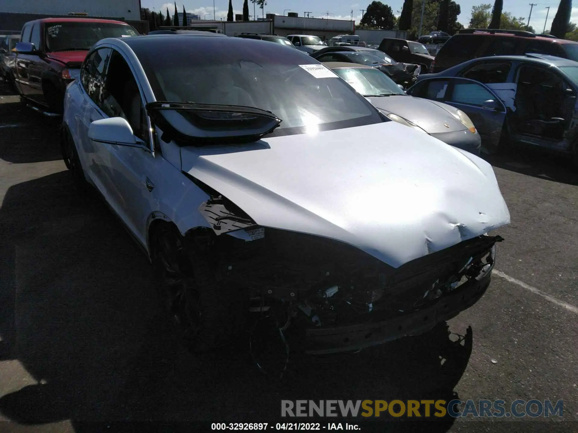 1 Photograph of a damaged car 5YJXCBE45MF325375 TESLA MODEL X 2021