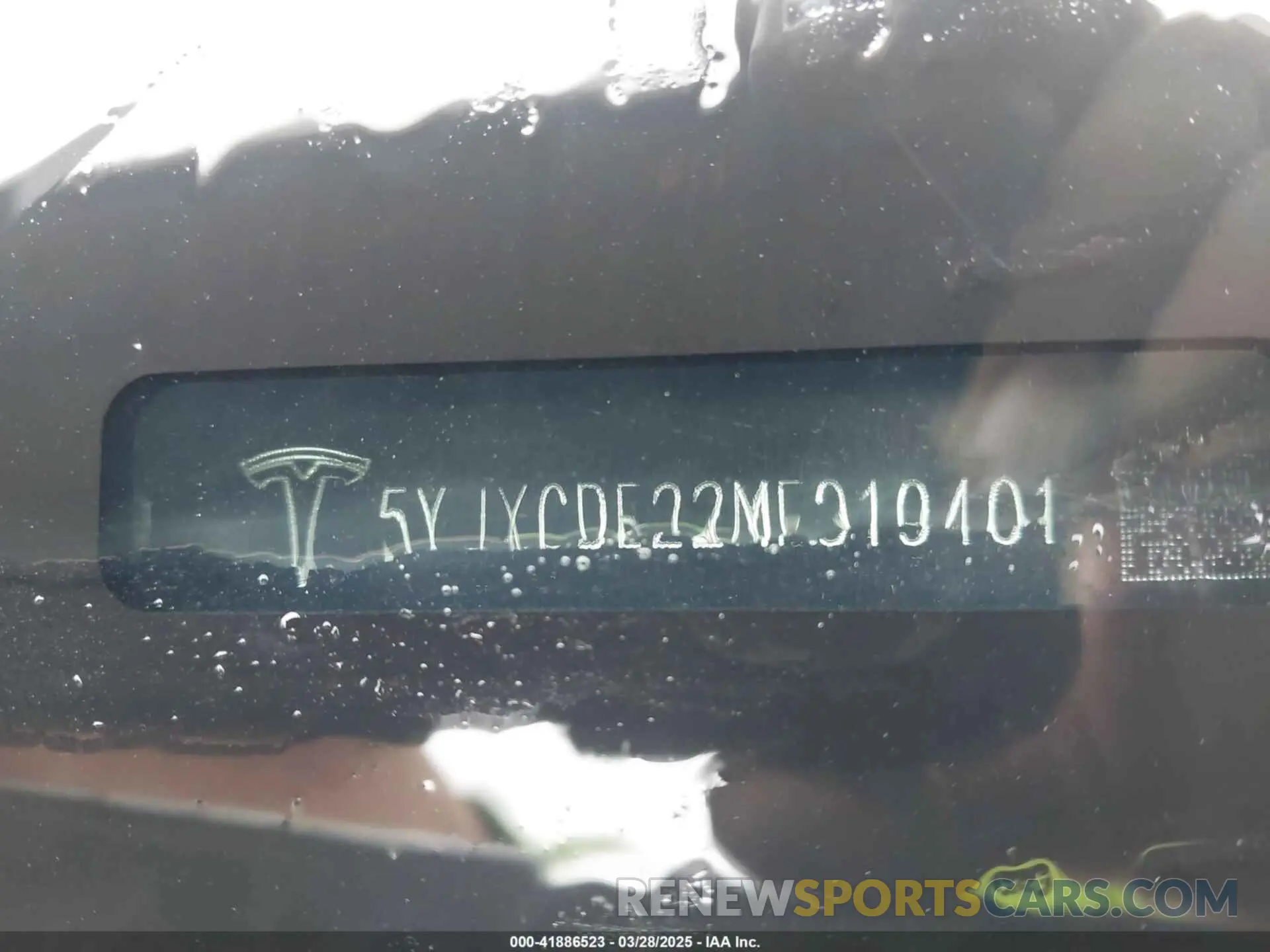 9 Фотография поврежденного автомобиля 5YJXCDE22MF319401 TESLA MODEL X 2021