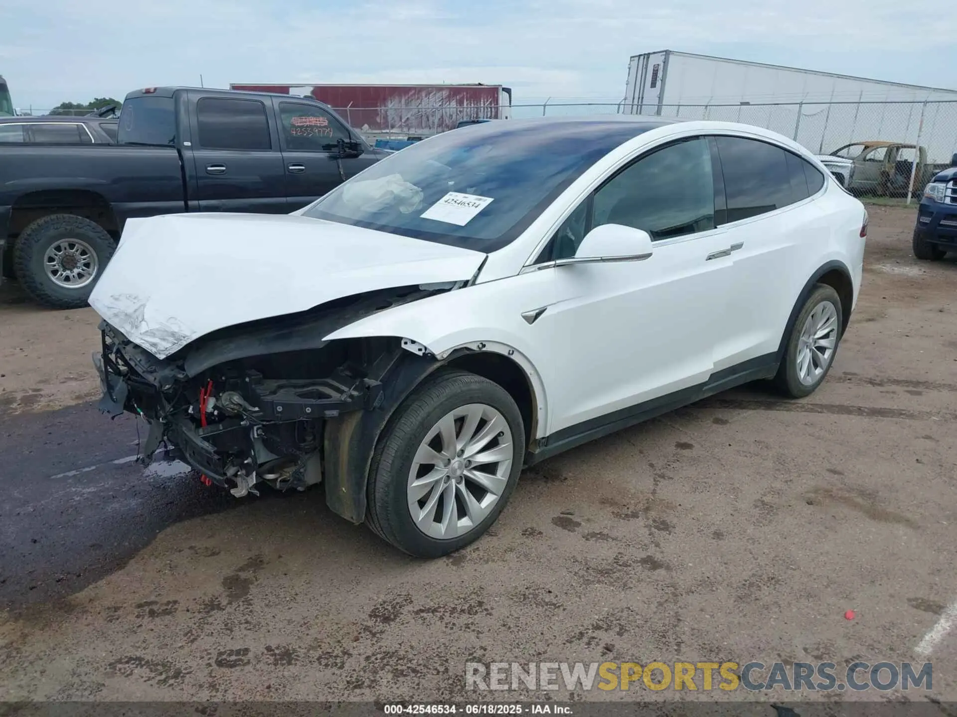 2 Фотография поврежденного автомобиля 5YJXCDE2XMF323695 TESLA MODEL X 2021