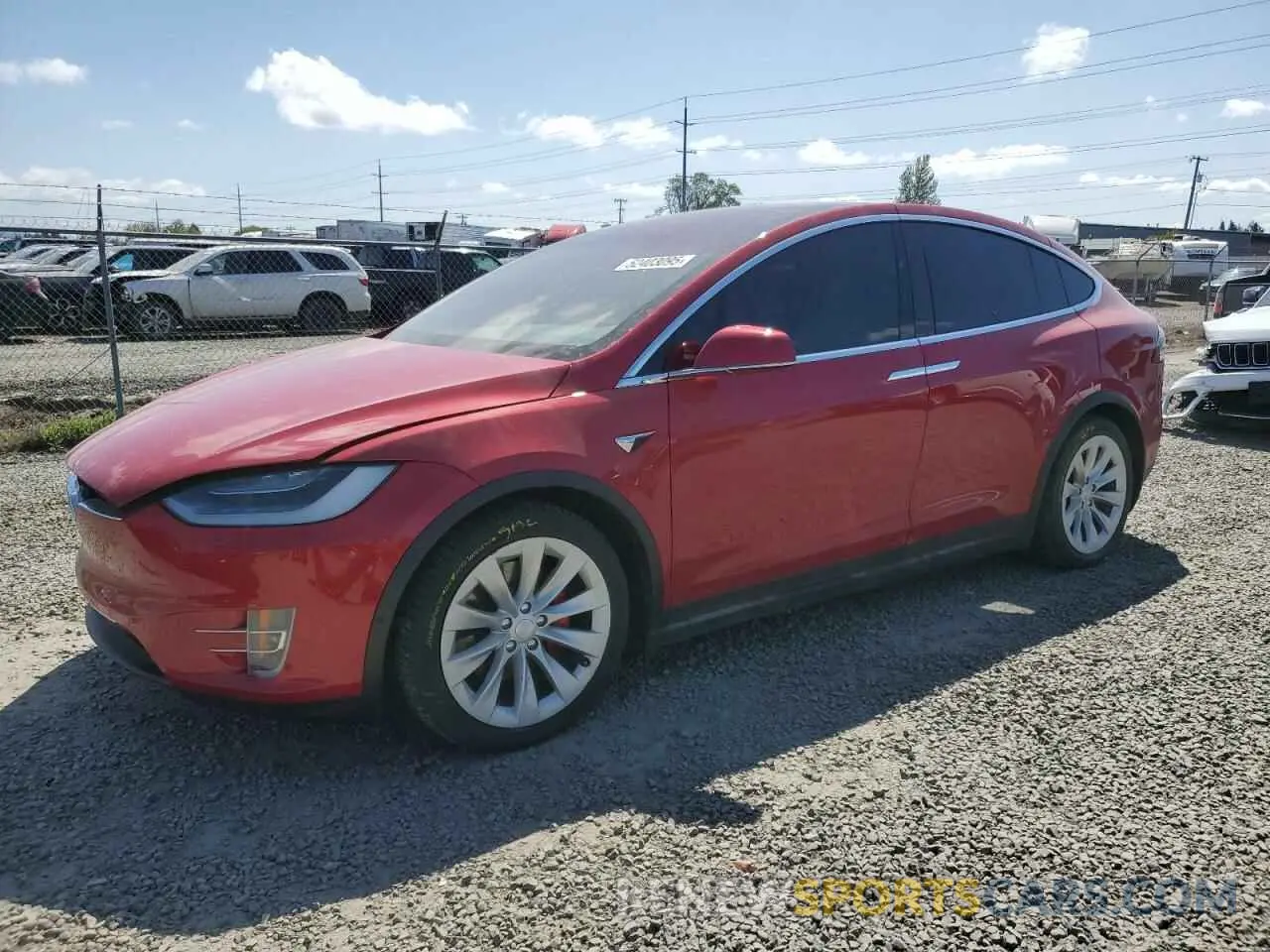 1 Photograph of a damaged car 5YJXCDE49MF324175 TESLA MODEL X 2021