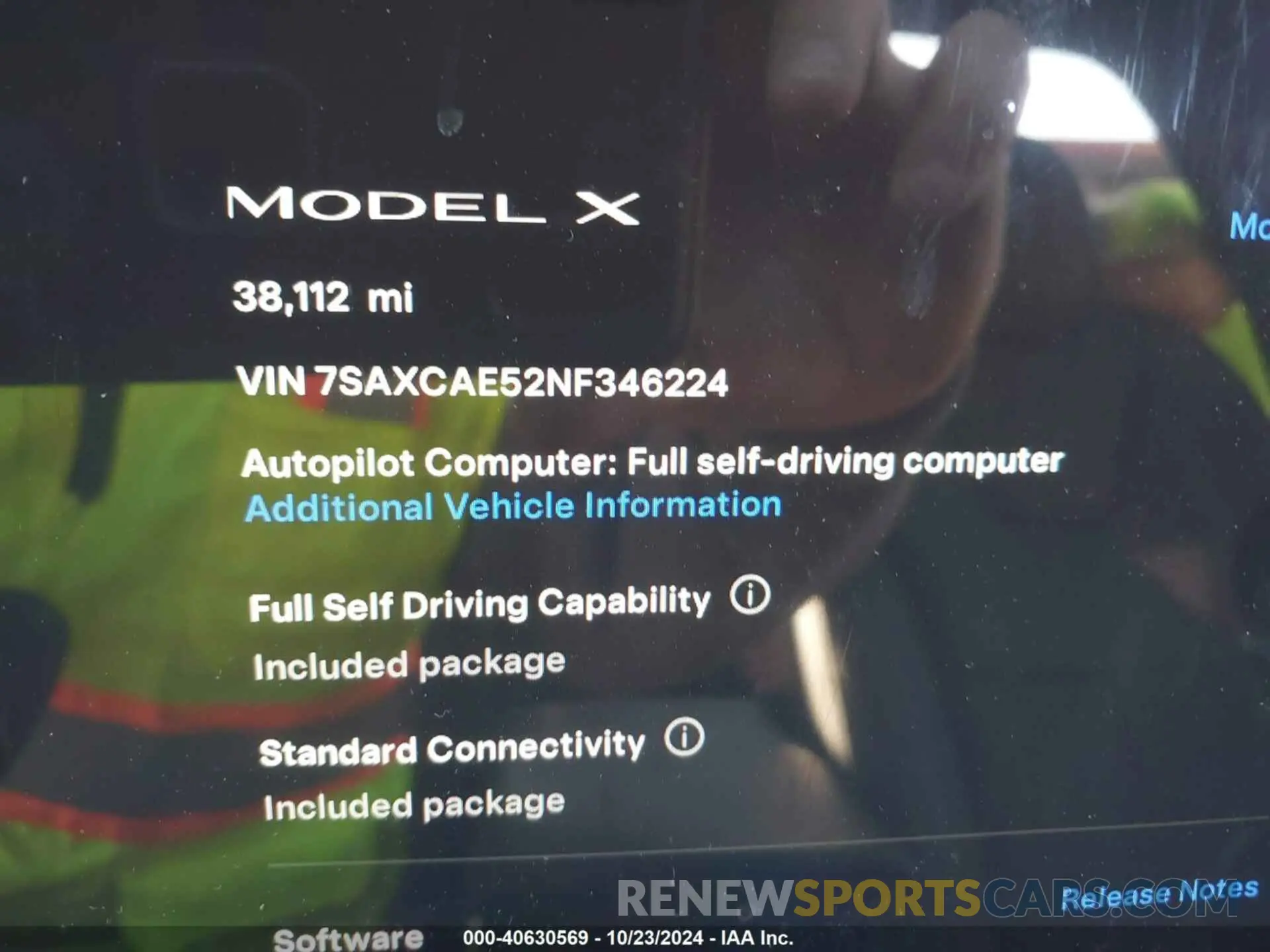 9 Photograph of a damaged car 7SAXCAE52NF346224 TESLA MODEL X 2022