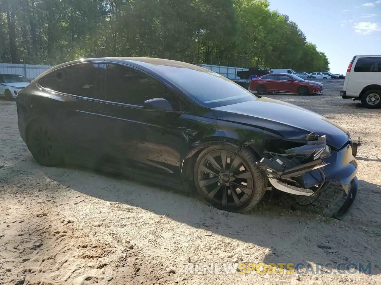 4 Photograph of a damaged car 7SAXCAE53NF357197 TESLA MODEL X 2022