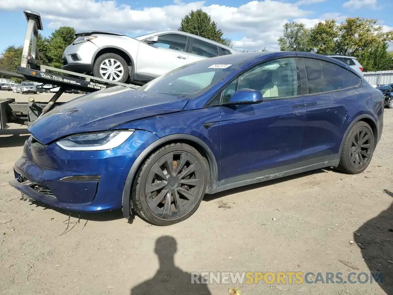 1 Photograph of a damaged car 7SAXCAE54NF351943 TESLA MODEL X 2022