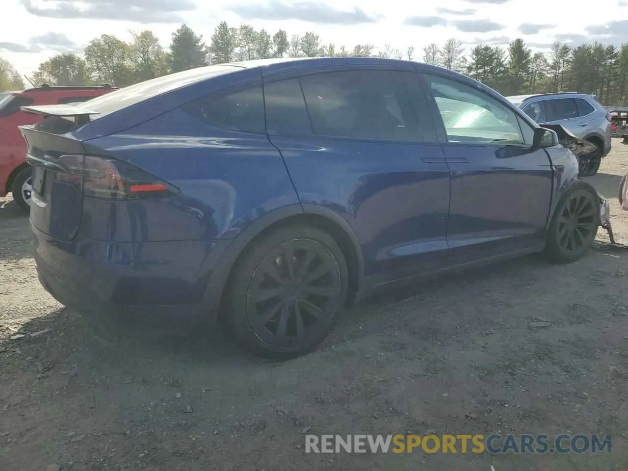 3 Photograph of a damaged car 7SAXCAE54NF351943 TESLA MODEL X 2022