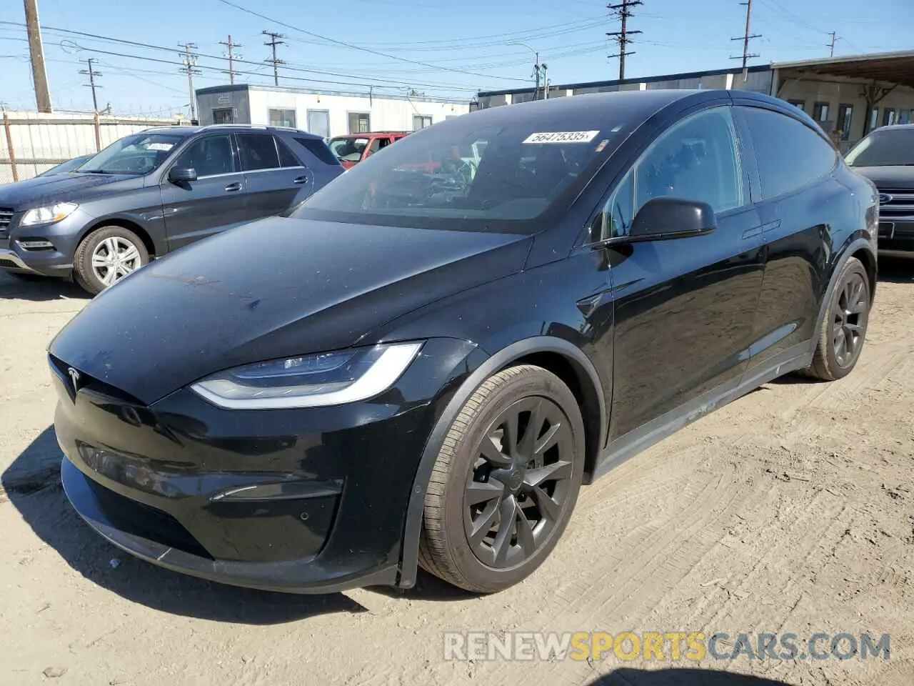1 Photograph of a damaged car 7SAXCAE54NF361954 TESLA MODEL X 2022