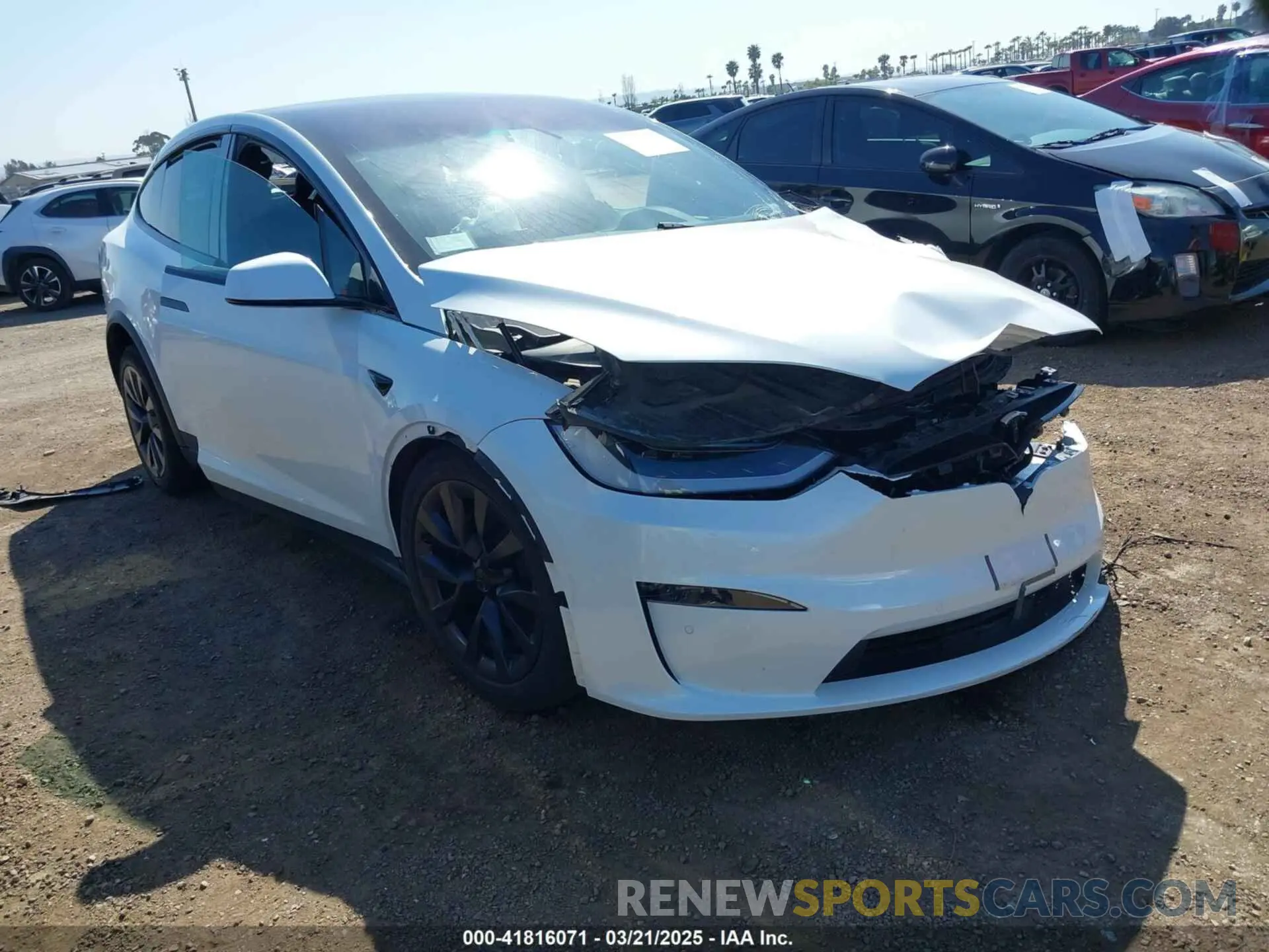 1 Photograph of a damaged car 7SAXCAE55NF349828 TESLA MODEL X 2022