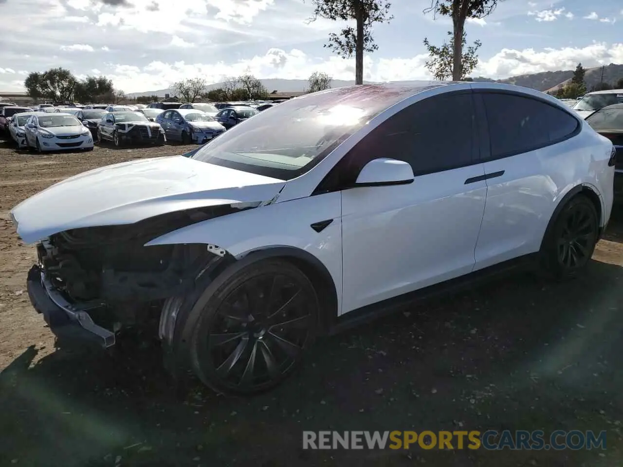 1 Photograph of a damaged car 7SAXCAE55NF350218 TESLA MODEL X 2022