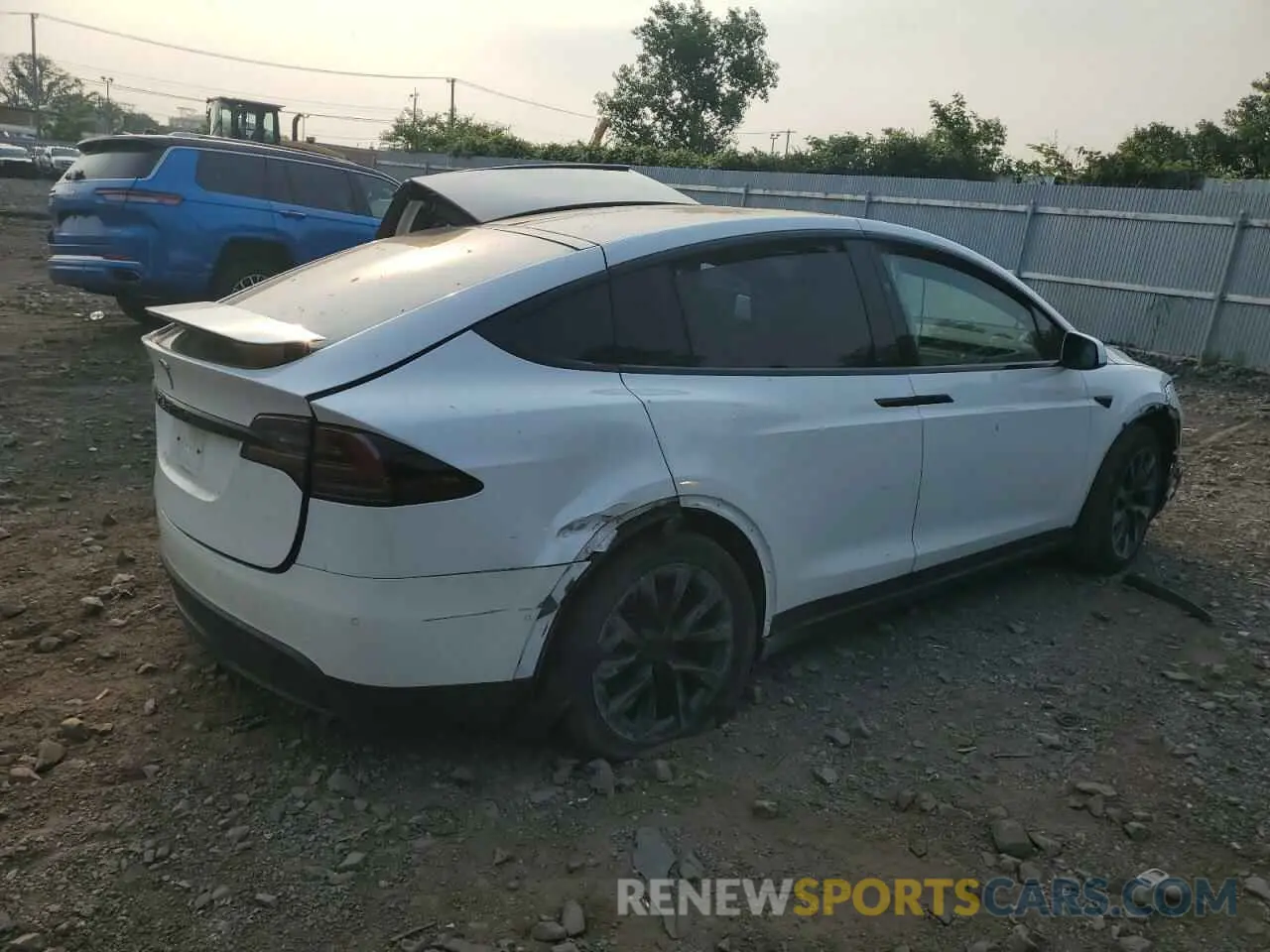 3 Photograph of a damaged car 7SAXCAE58NF355283 TESLA MODEL X 2022