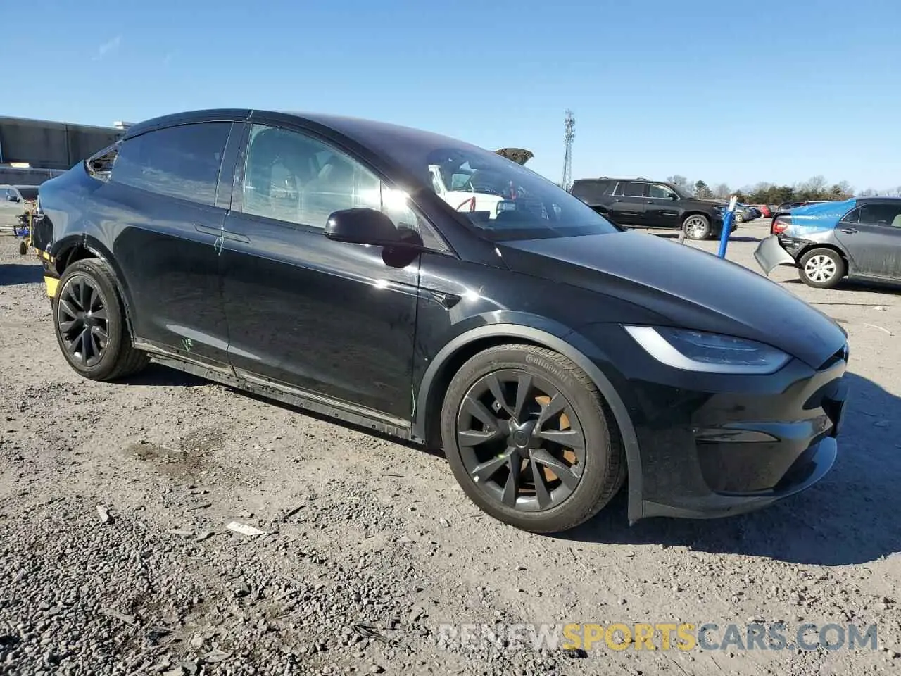 4 Фотография поврежденного автомобиля 7SAXCBE51NF361206 TESLA MODEL X 2022