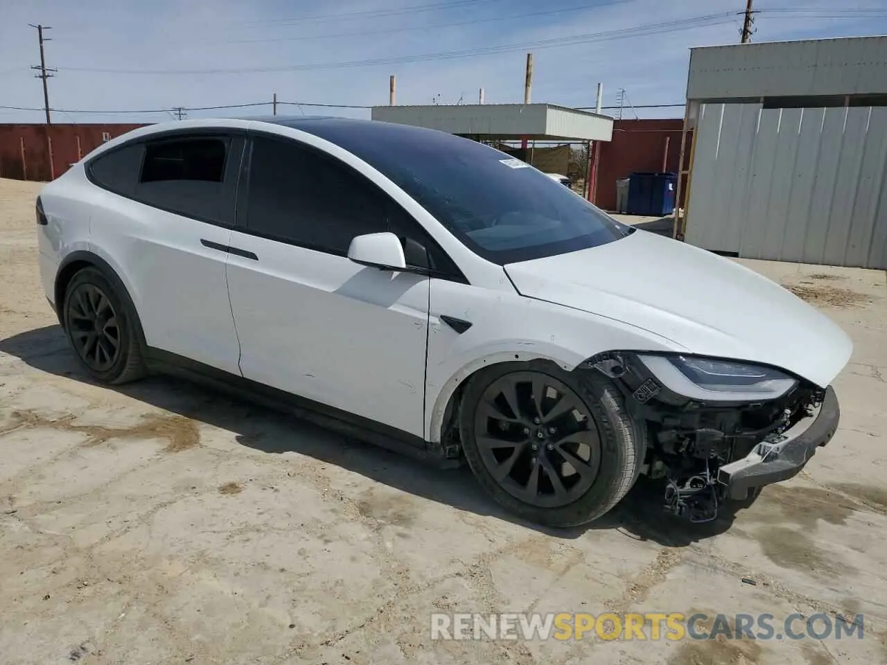 4 Photograph of a damaged car 7SAXCBE52NF362994 TESLA MODEL X 2022