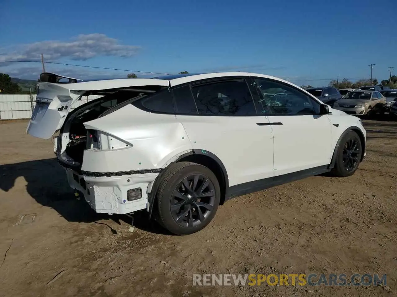 3 Фотография поврежденного автомобиля 7SAXCBE53NF359067 TESLA MODEL X 2022