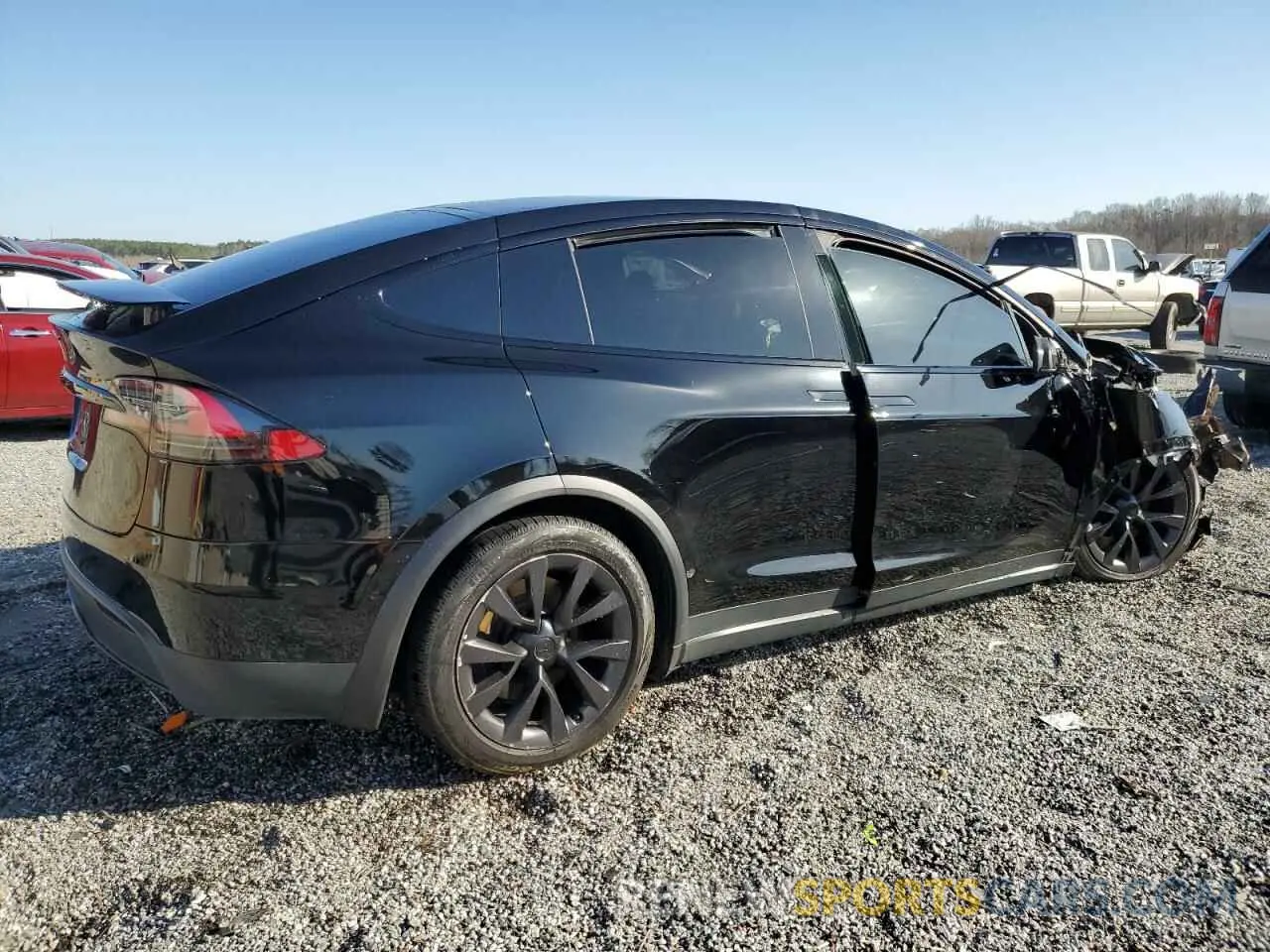 3 Фотография поврежденного автомобиля 7SAXCBE54NF327096 TESLA MODEL X 2022