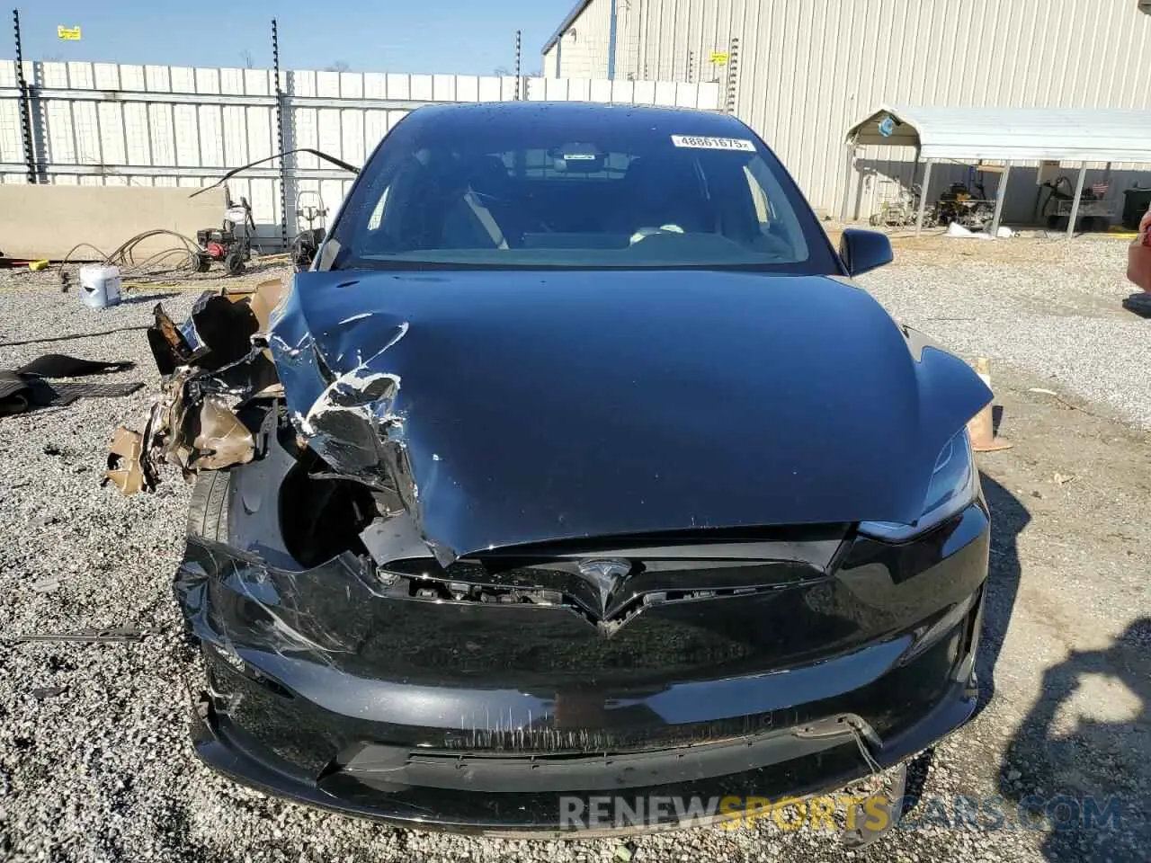 5 Фотография поврежденного автомобиля 7SAXCBE54NF327096 TESLA MODEL X 2022