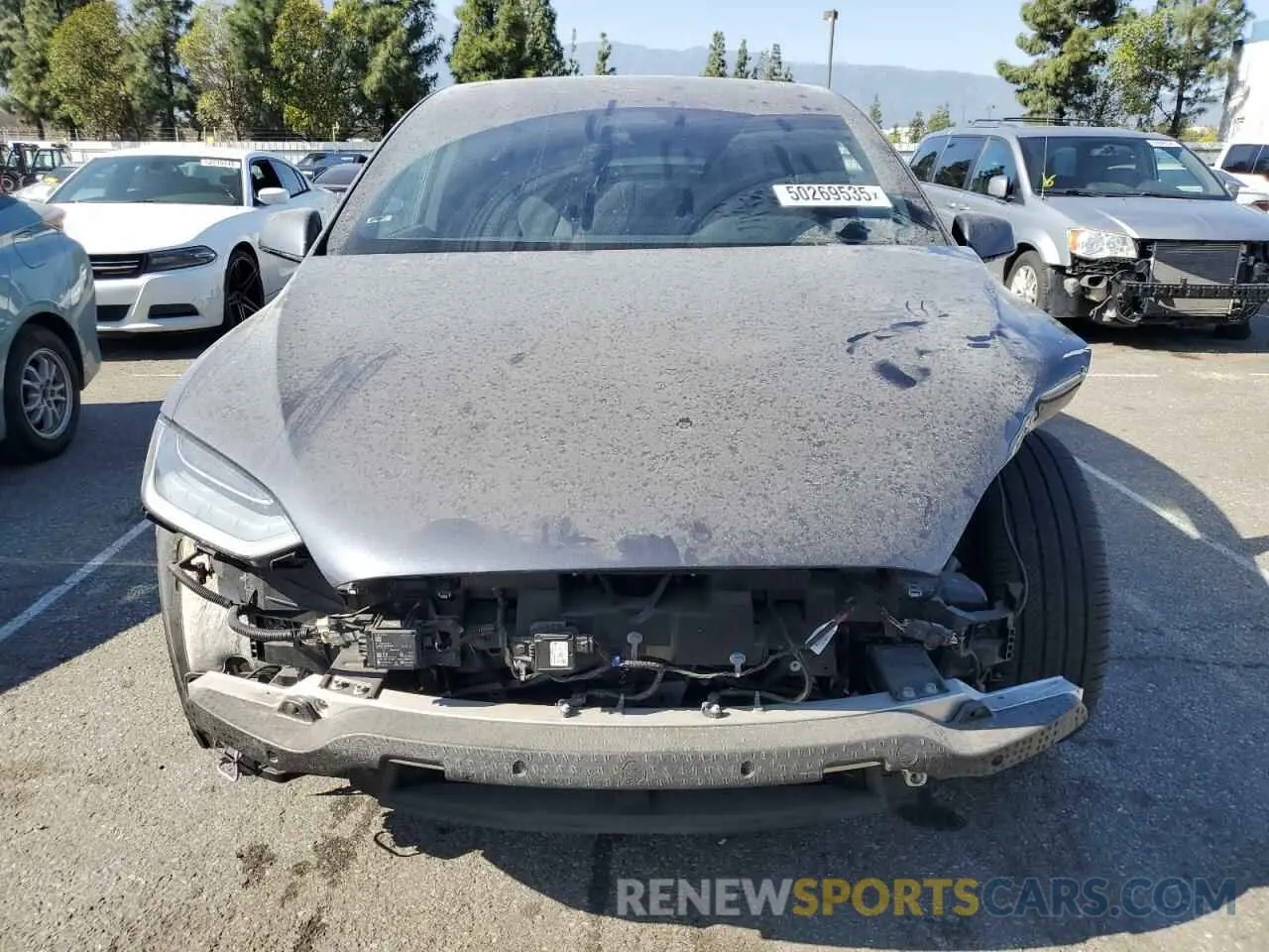 5 Фотография поврежденного автомобиля 7SAXCBE54NF329317 TESLA MODEL X 2022