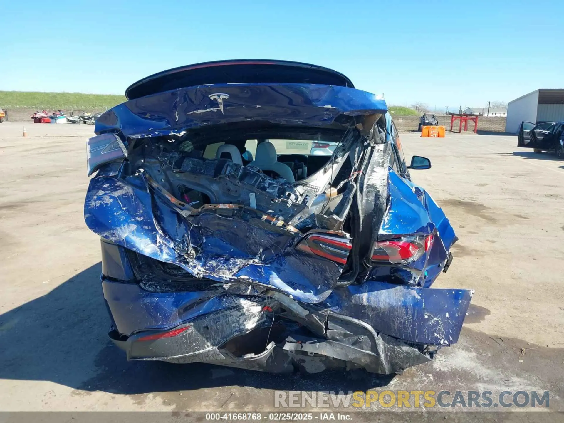 6 Photograph of a damaged car 7SAXCBE55NF328953 TESLA MODEL X 2022