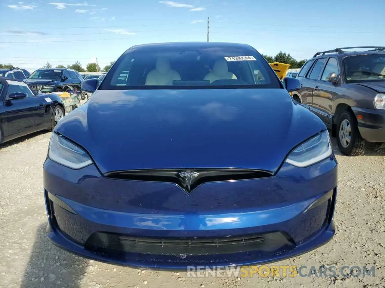 5 Photograph of a damaged car 7SAXCBE55NF334770 TESLA MODEL X 2022