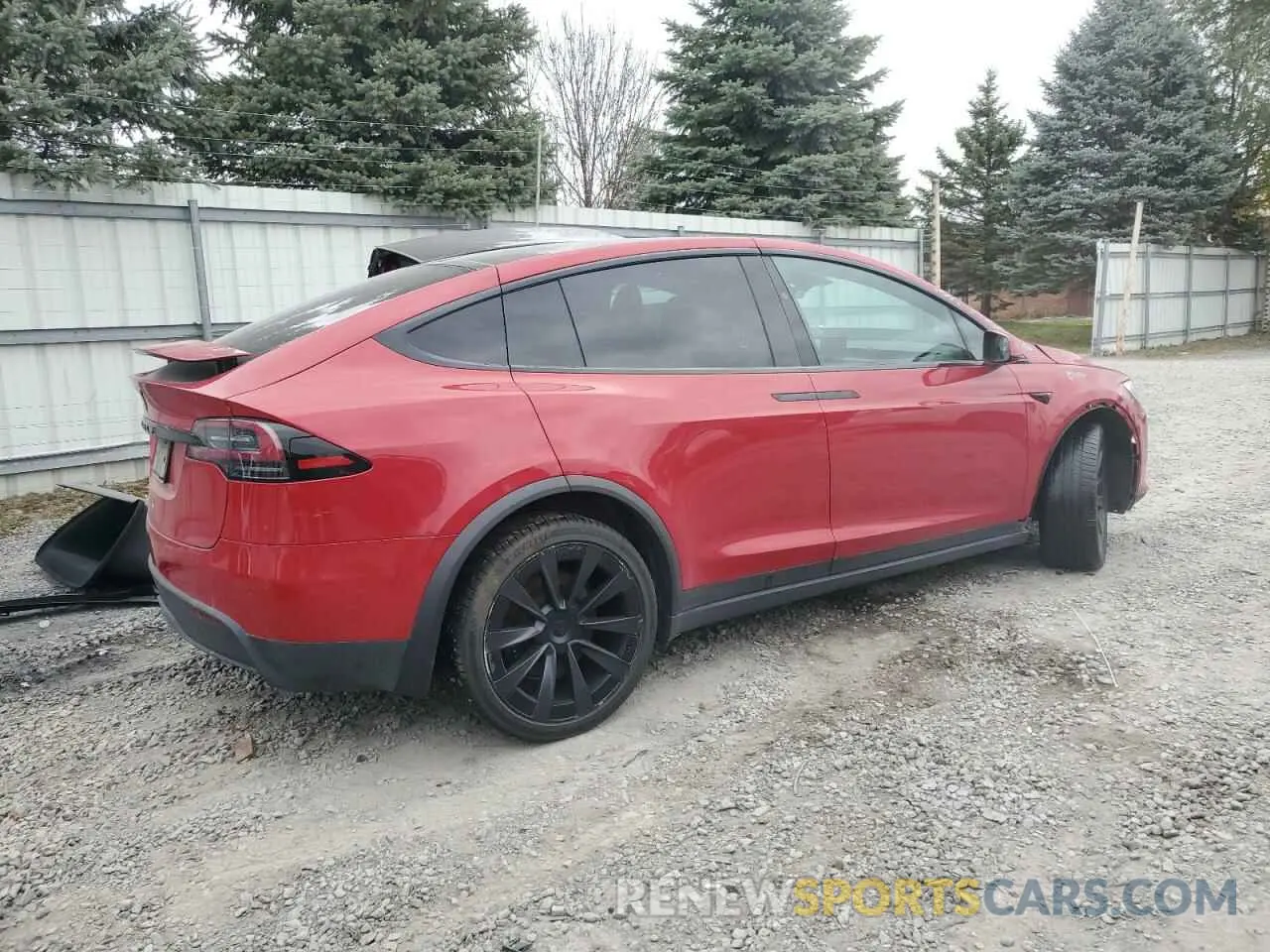 3 Photograph of a damaged car 7SAXCBE55NF354825 TESLA MODEL X 2022
