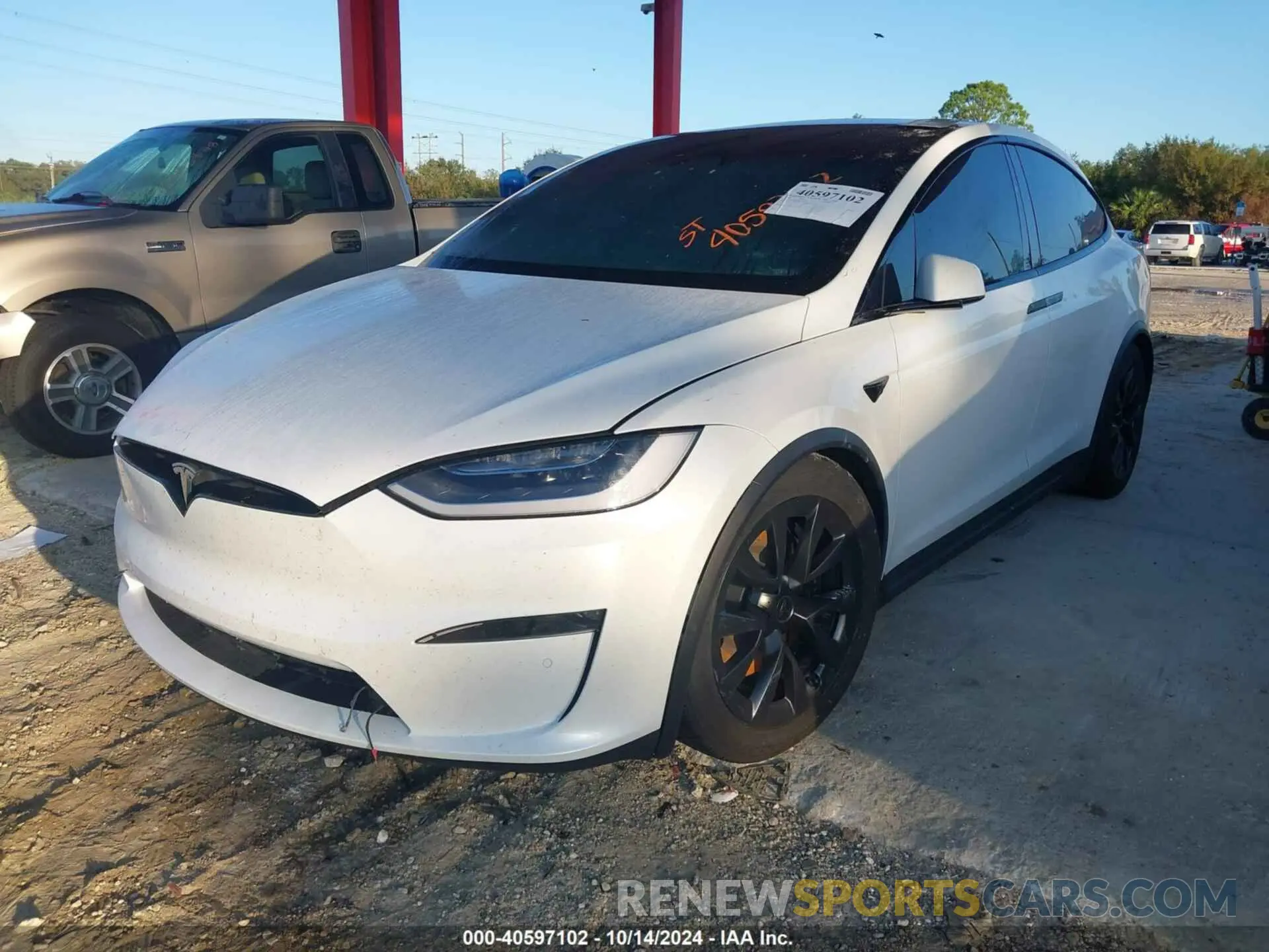 2 Фотография поврежденного автомобиля 7SAXCBE55NF360768 TESLA MODEL X 2022