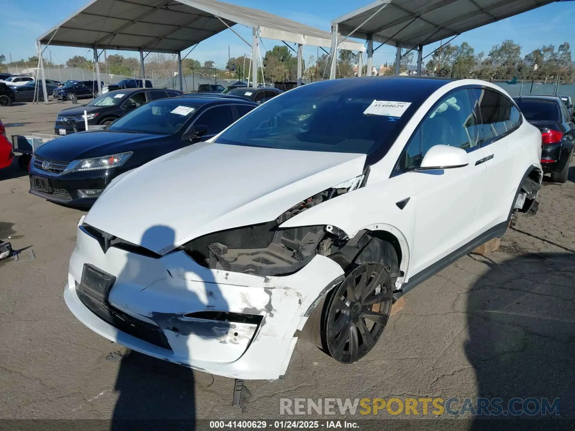 6 Photograph of a damaged car 7SAXCBE56NF329657 TESLA MODEL X 2022