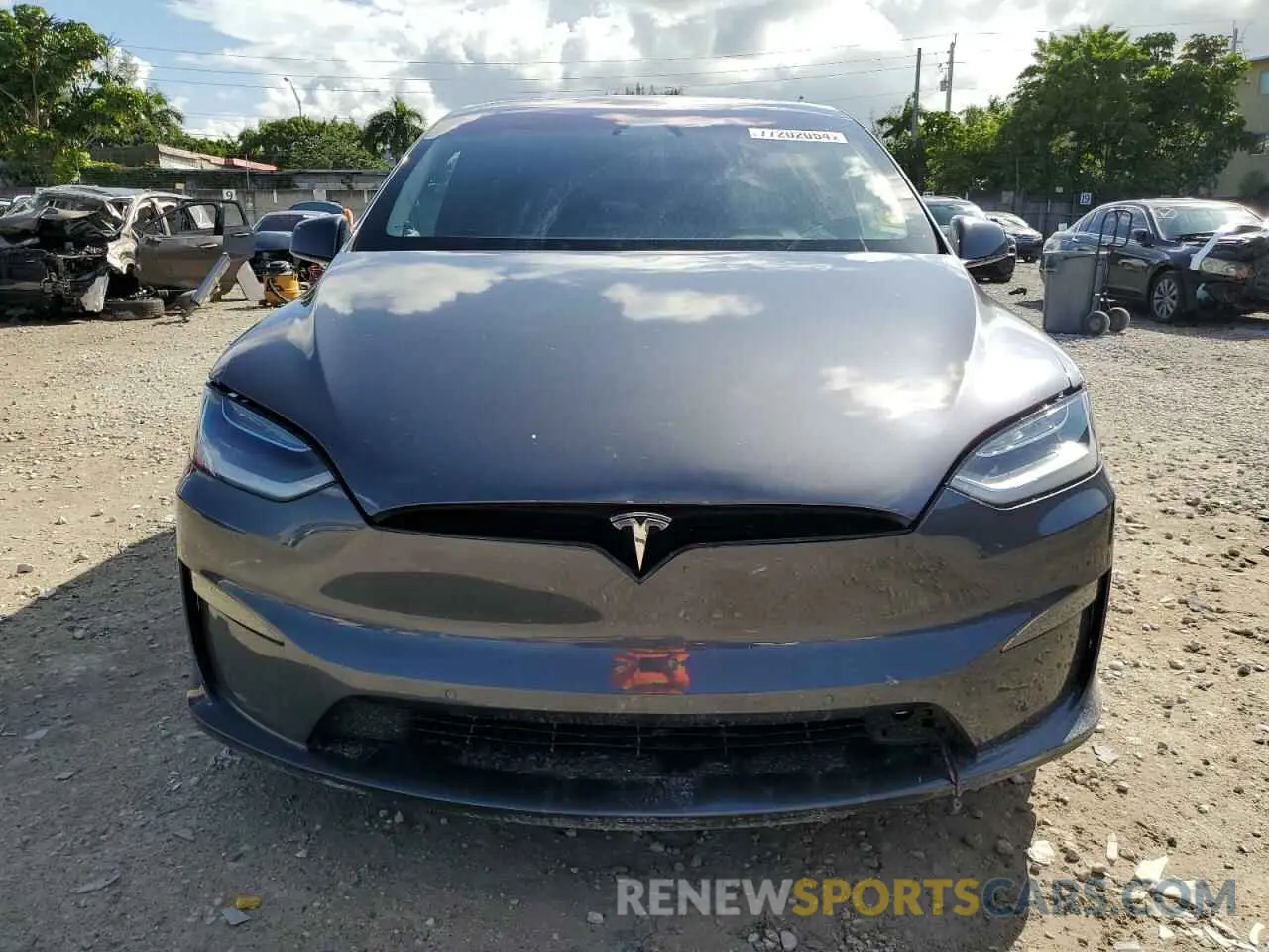 5 Фотография поврежденного автомобиля 7SAXCBE58NF335072 TESLA MODEL X 2022