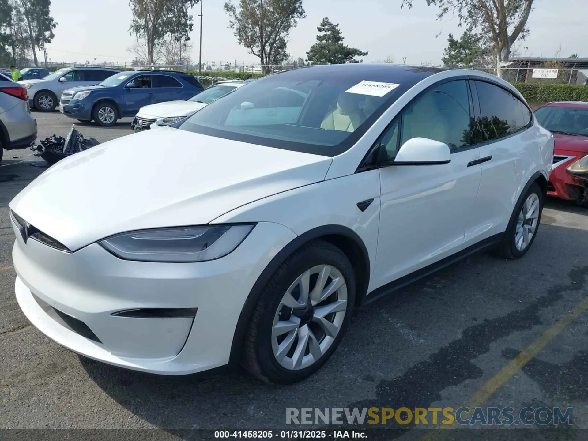 2 Фотография поврежденного автомобиля 7SAXCBE58NF336321 TESLA MODEL X 2022