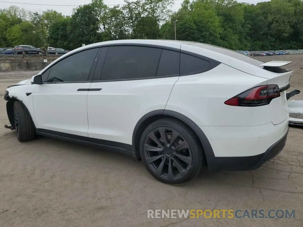 2 Фотография поврежденного автомобиля 7SAXCBE60NF329534 TESLA MODEL X 2022