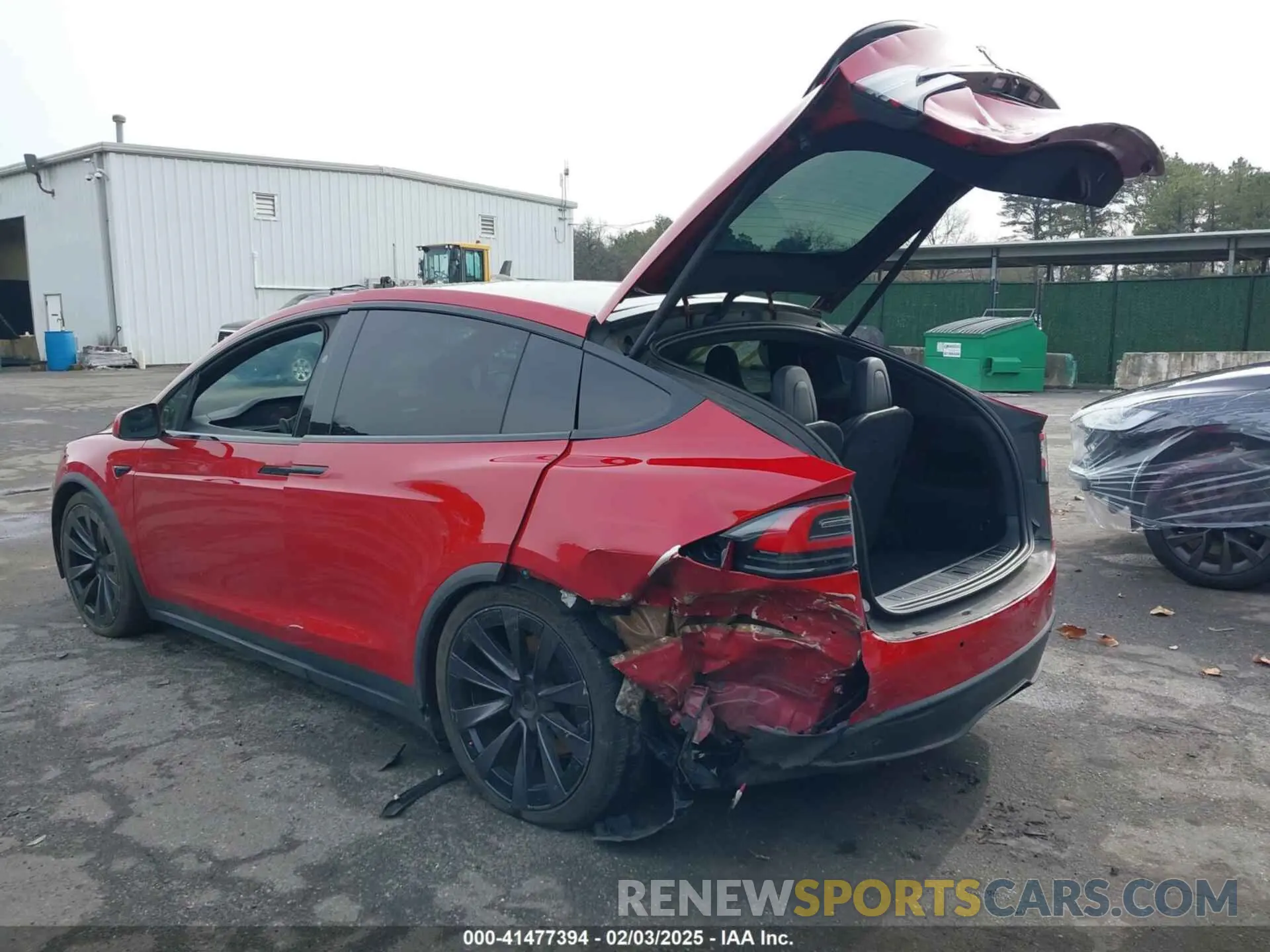 3 Photograph of a damaged car 7SAXCBE60NF330246 TESLA MODEL X 2022