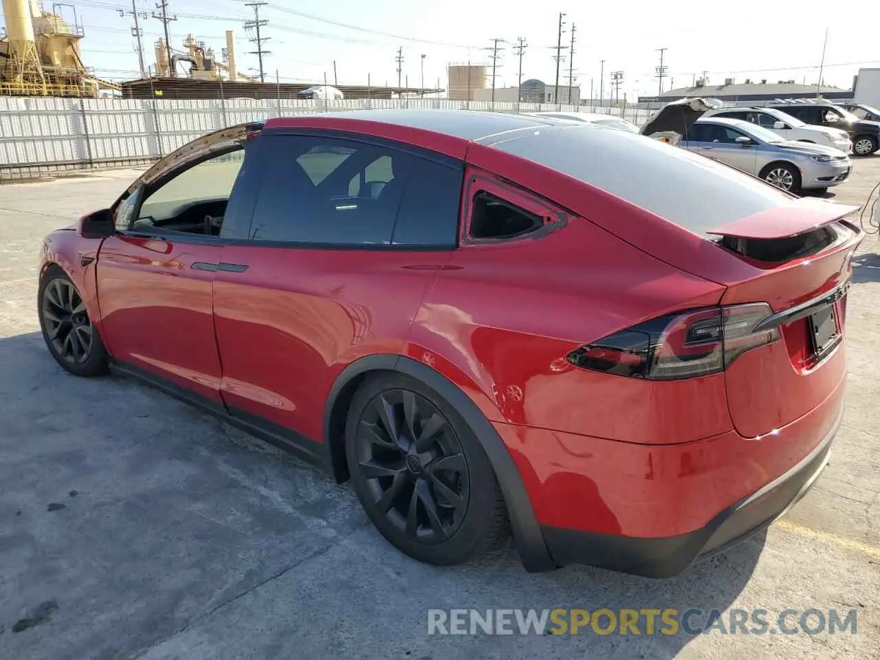 2 Photograph of a damaged car 7SAXCBE61NF360100 TESLA MODEL X 2022
