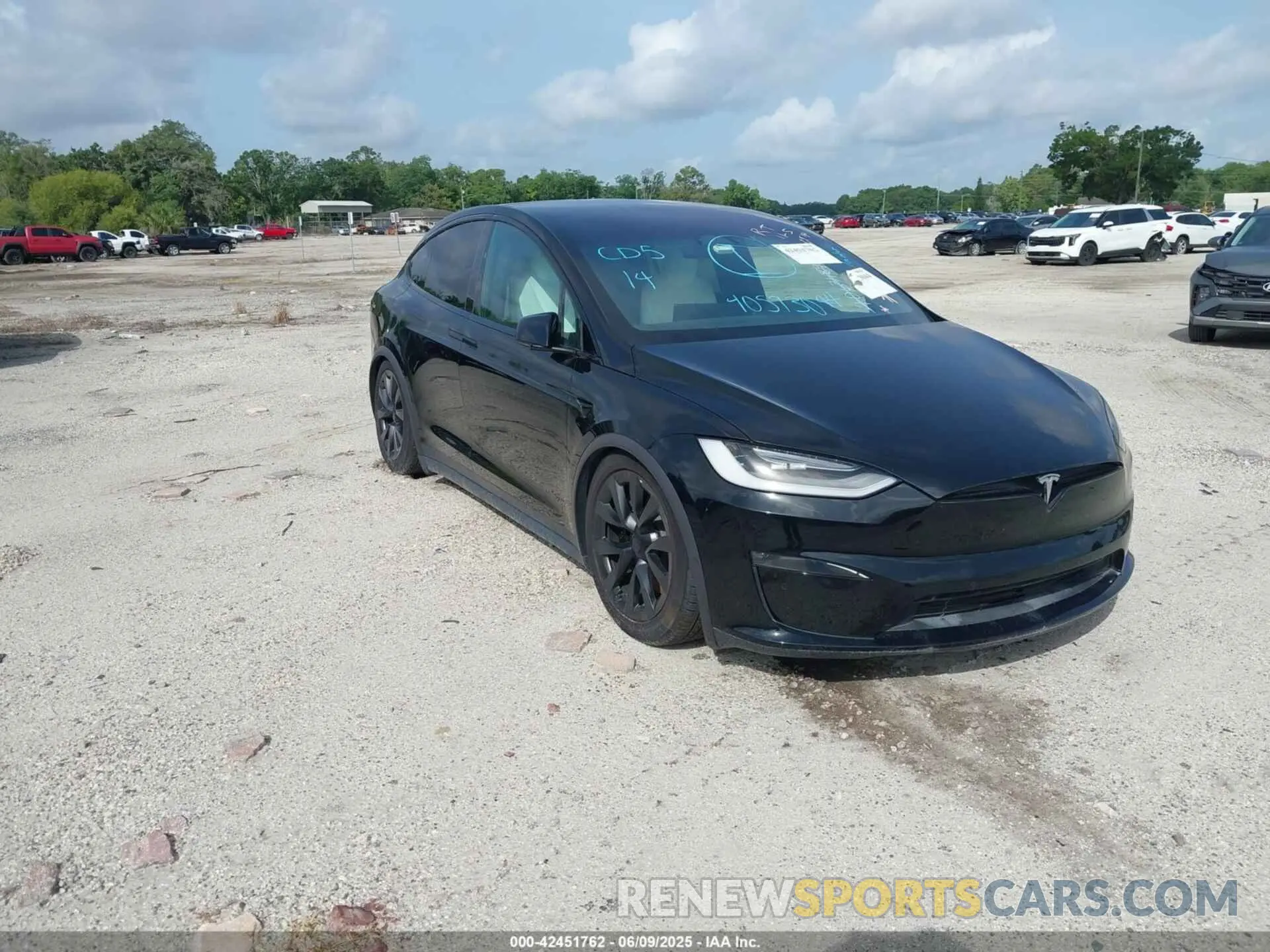 1 Фотография поврежденного автомобиля 7SAXCBE61NF362753 TESLA MODEL X 2022