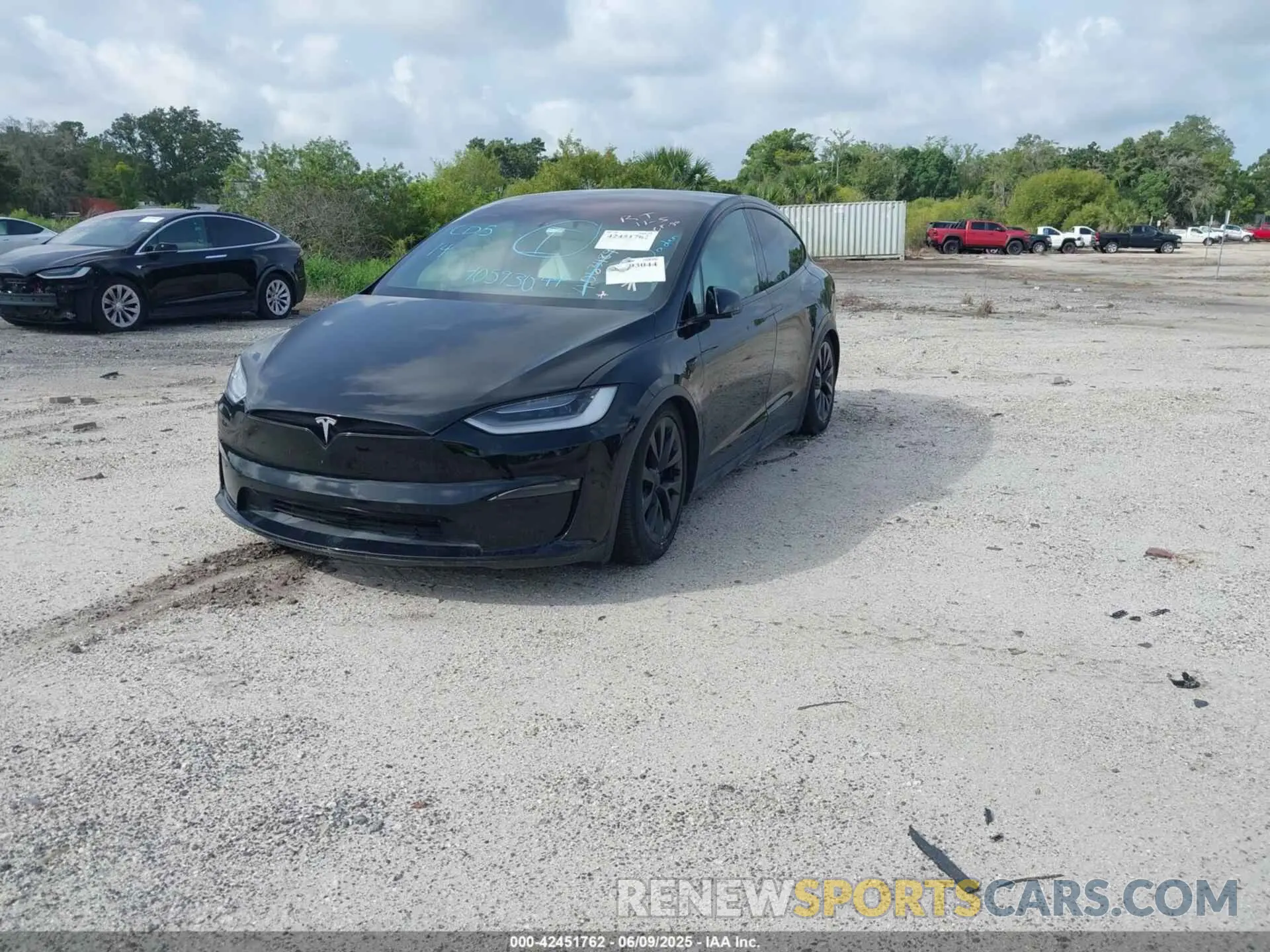 2 Фотография поврежденного автомобиля 7SAXCBE61NF362753 TESLA MODEL X 2022