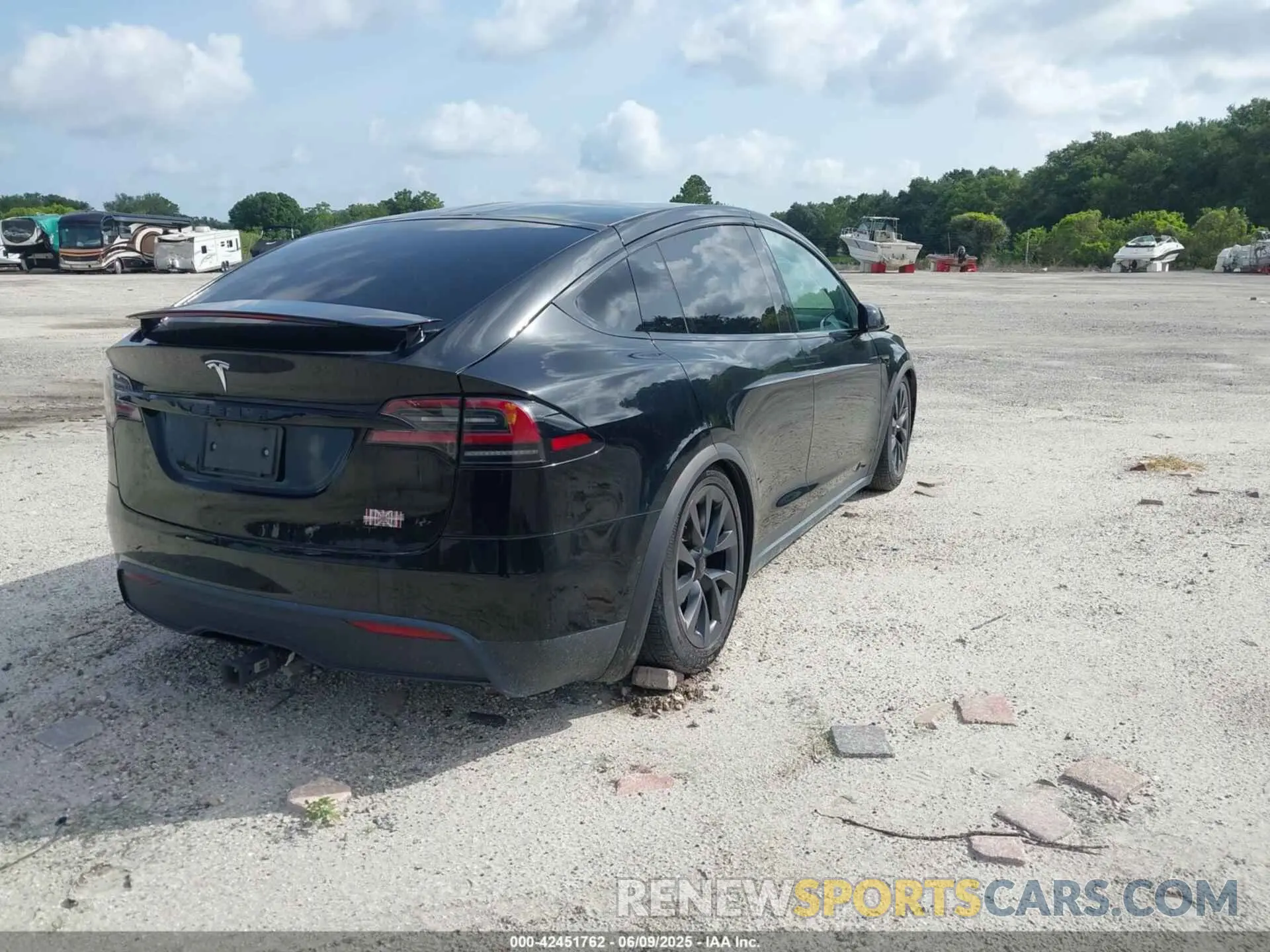 4 Фотография поврежденного автомобиля 7SAXCBE61NF362753 TESLA MODEL X 2022