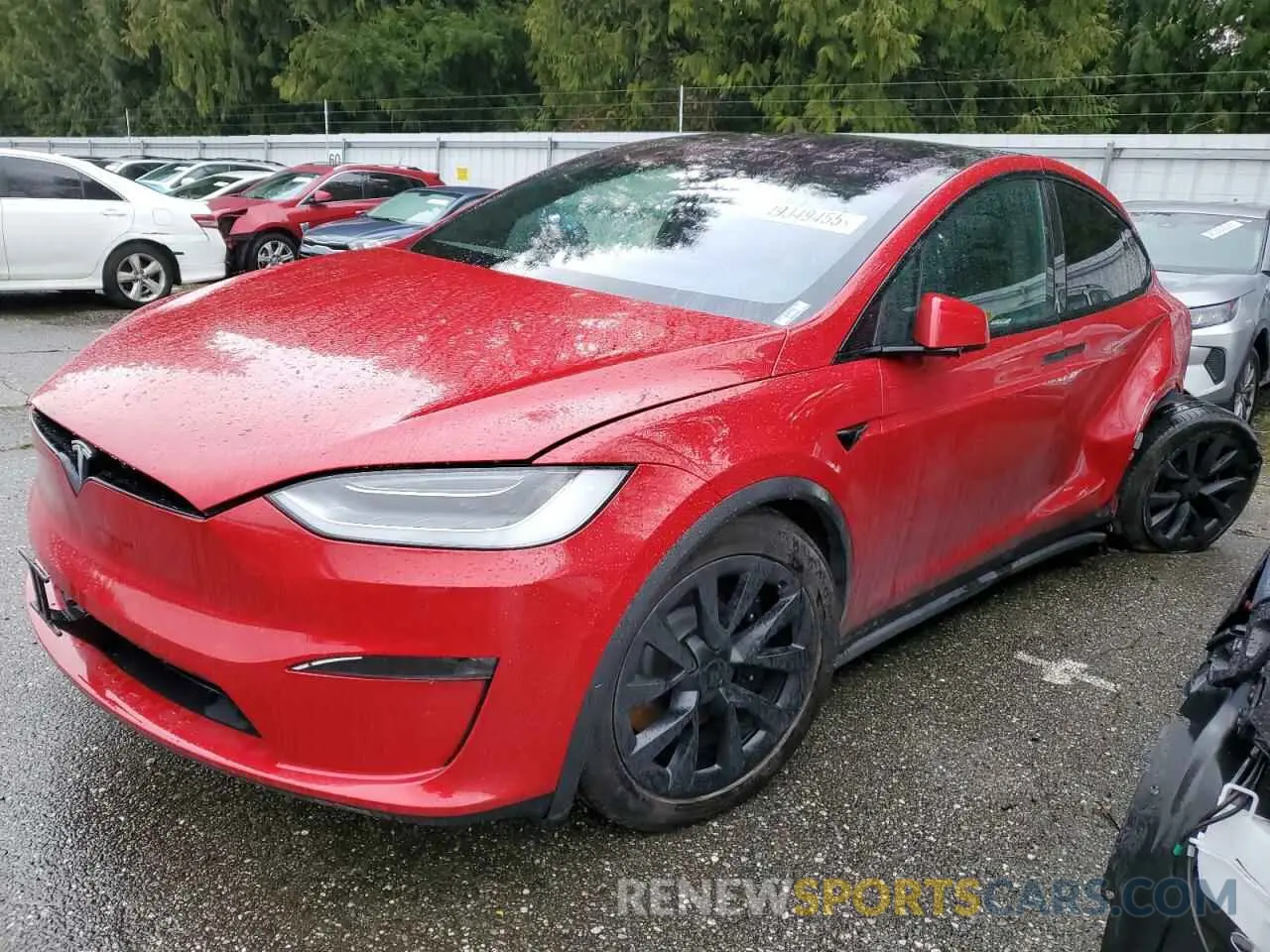 1 Фотография поврежденного автомобиля 7SAXCBE62NF339191 TESLA MODEL X 2022