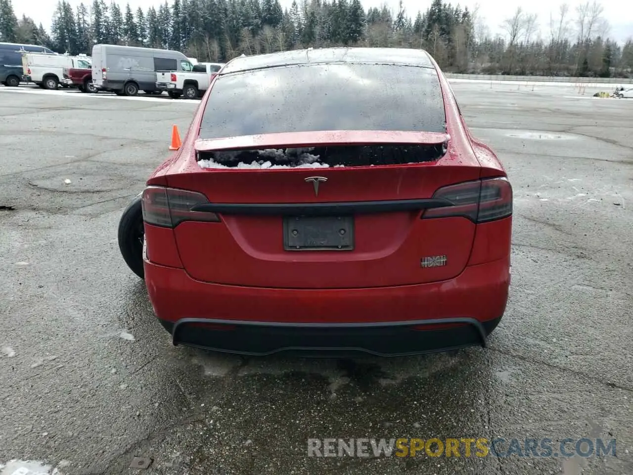 6 Фотография поврежденного автомобиля 7SAXCBE62NF339191 TESLA MODEL X 2022