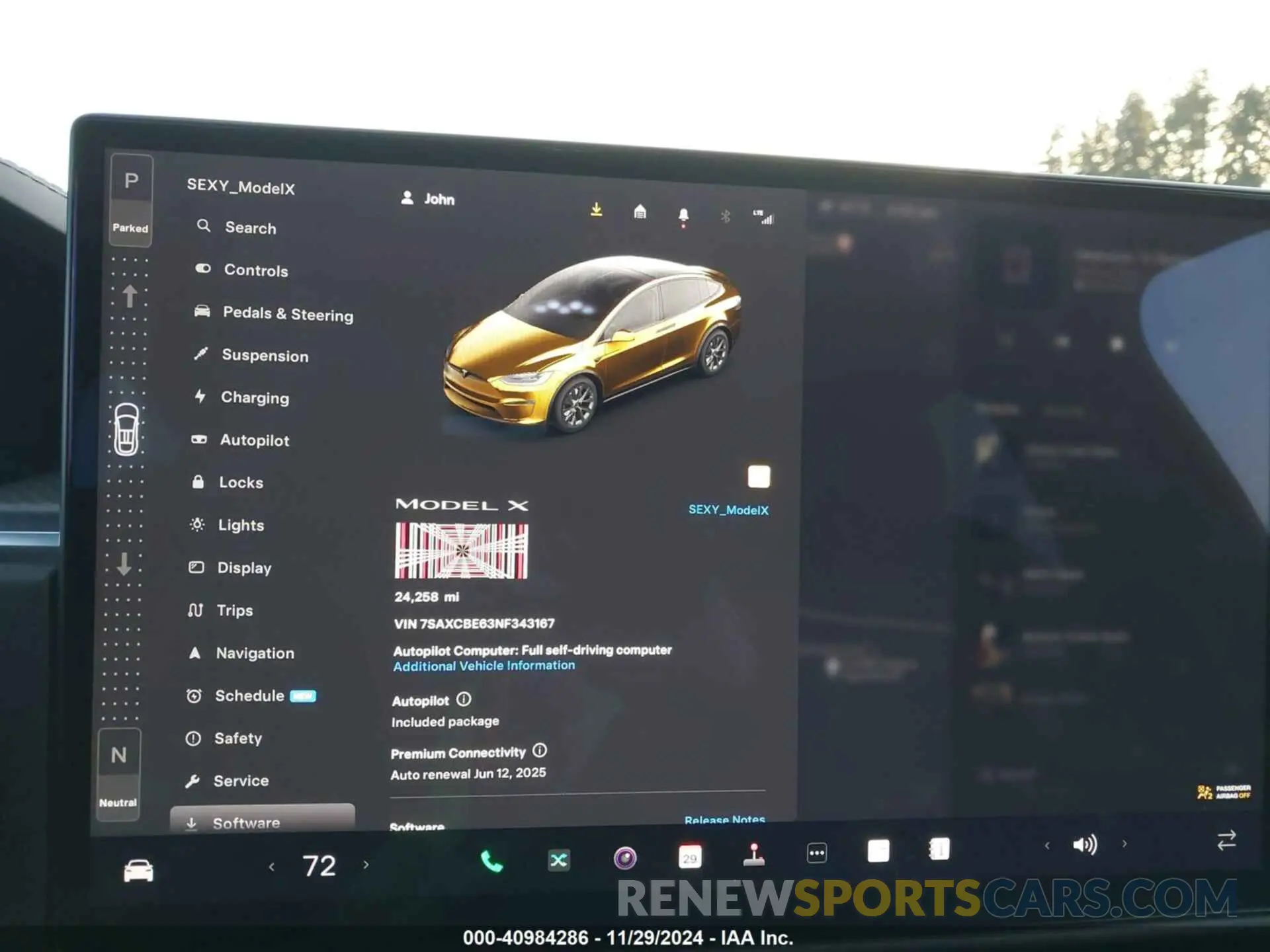 7 Photograph of a damaged car 7SAXCBE63NF343167 TESLA MODEL X 2022