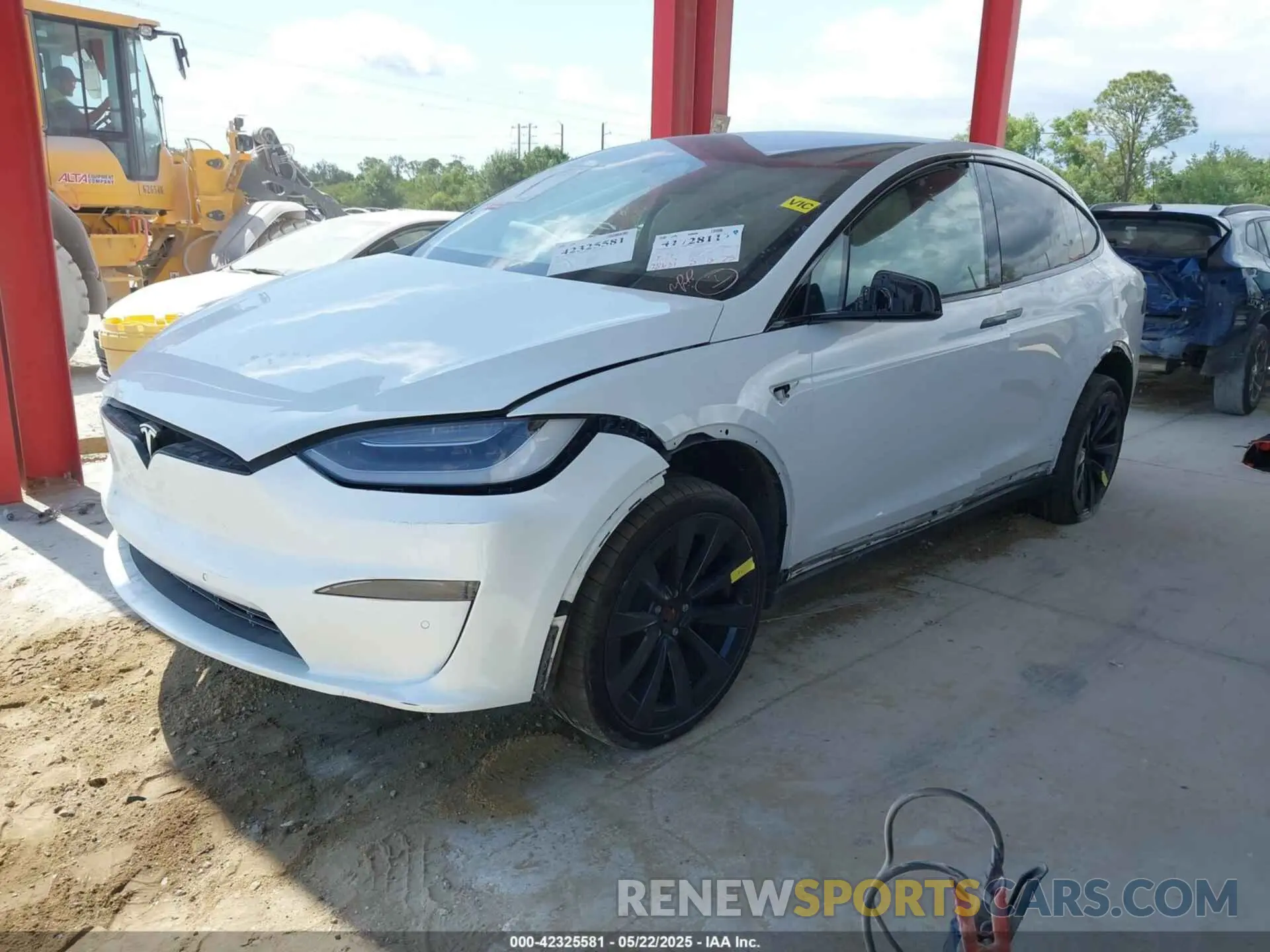 2 Photograph of a damaged car 7SAXCBE63NF356730 TESLA MODEL X 2022