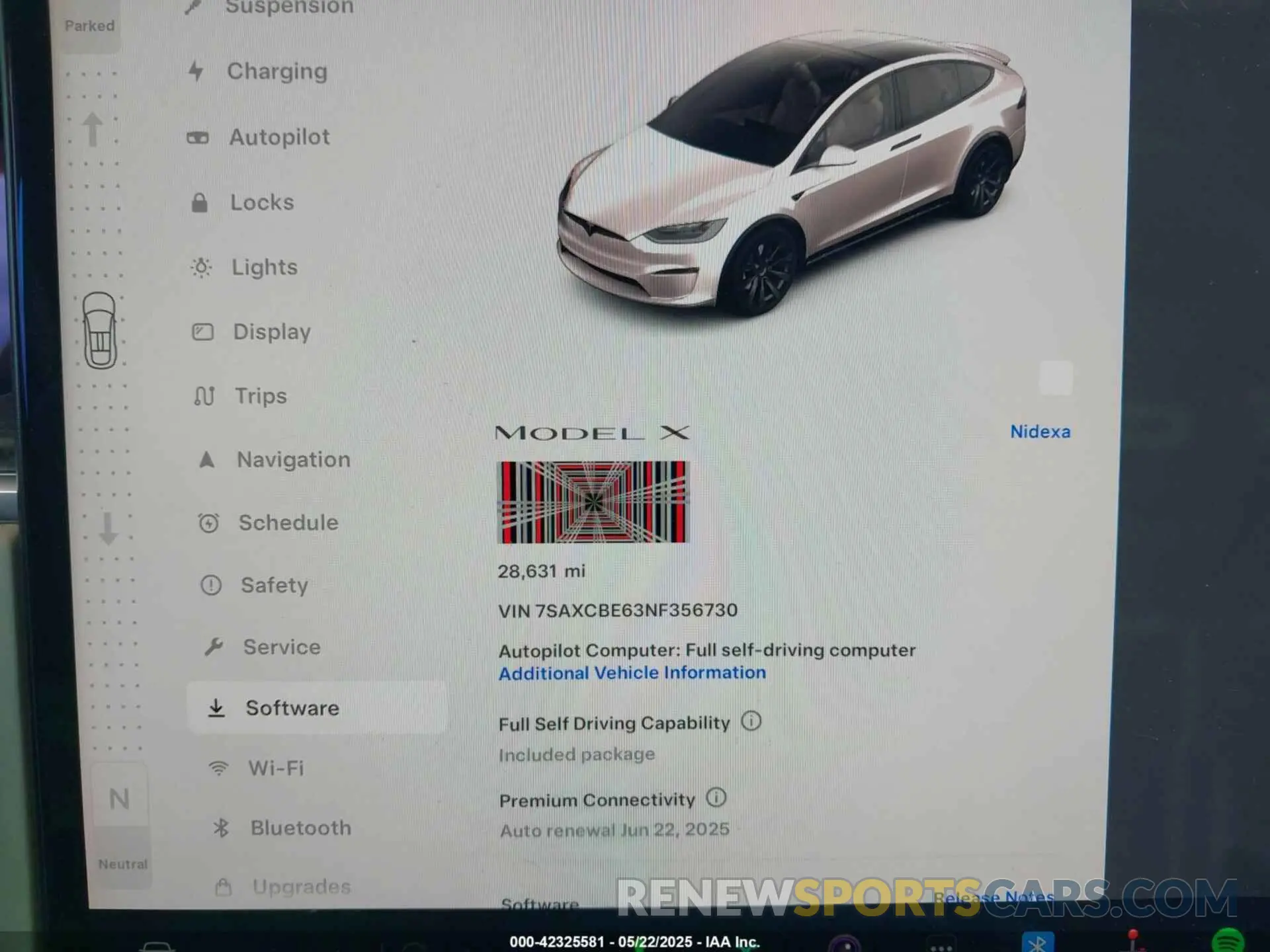 7 Photograph of a damaged car 7SAXCBE63NF356730 TESLA MODEL X 2022