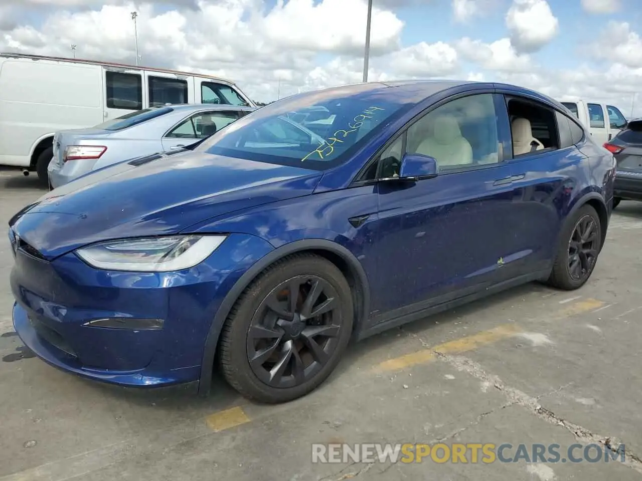 1 Фотография поврежденного автомобиля 7SAXCBE64NF329505 TESLA MODEL X 2022