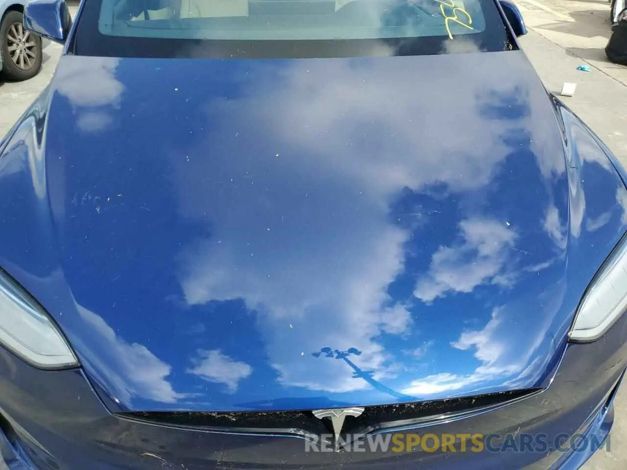 11 Фотография поврежденного автомобиля 7SAXCBE64NF329505 TESLA MODEL X 2022