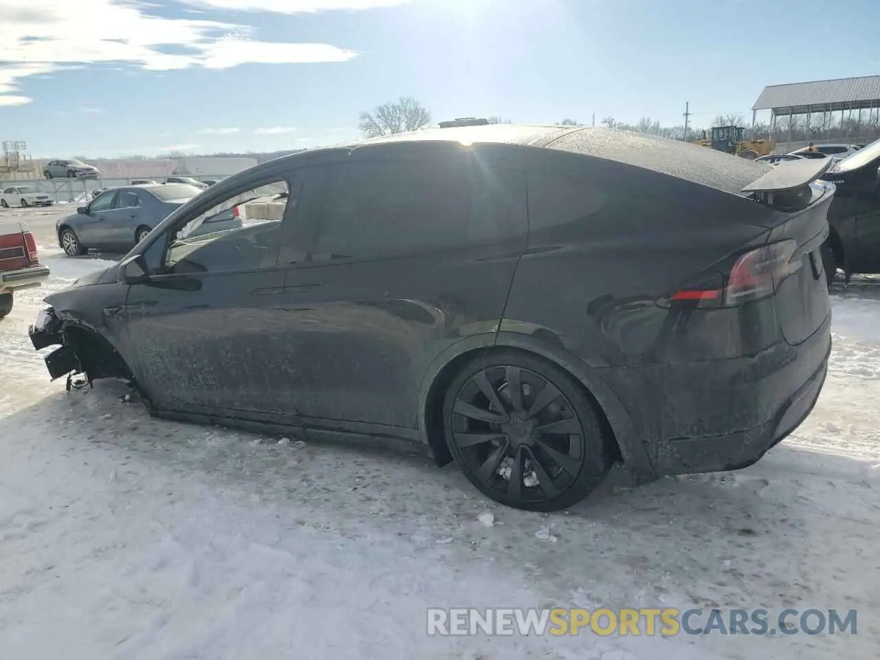 2 Photograph of a damaged car 7SAXCBE66NF342093 TESLA MODEL X 2022