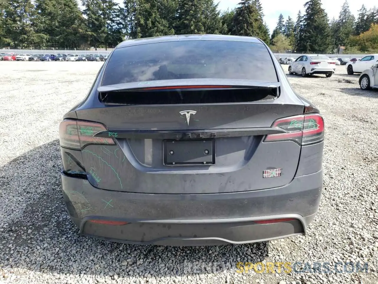 6 Photograph of a damaged car 7SAXCBE67NF359257 TESLA MODEL X 2022