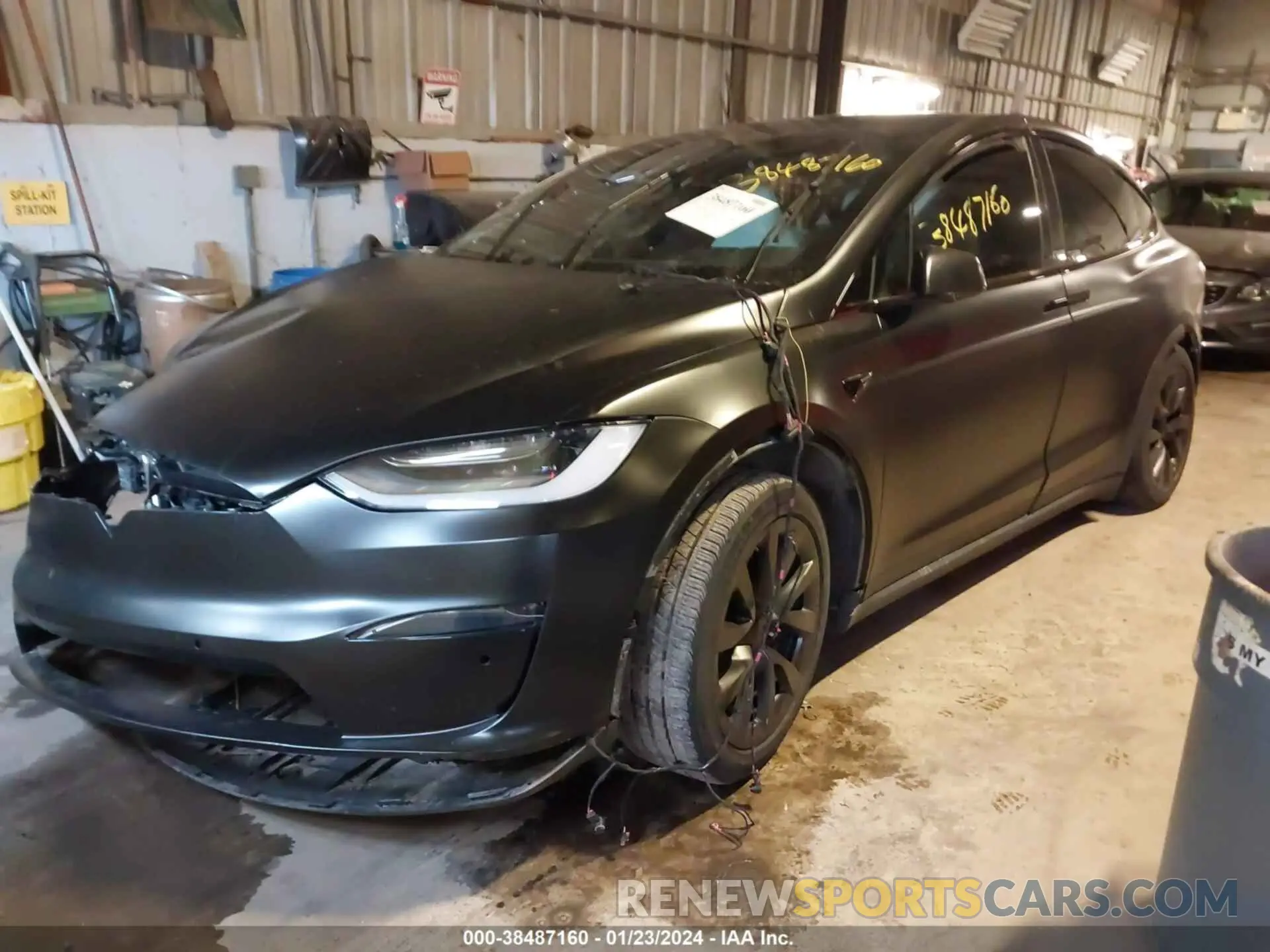 2 Photograph of a damaged car 7SAXCBE68NF333332 TESLA MODEL X 2022