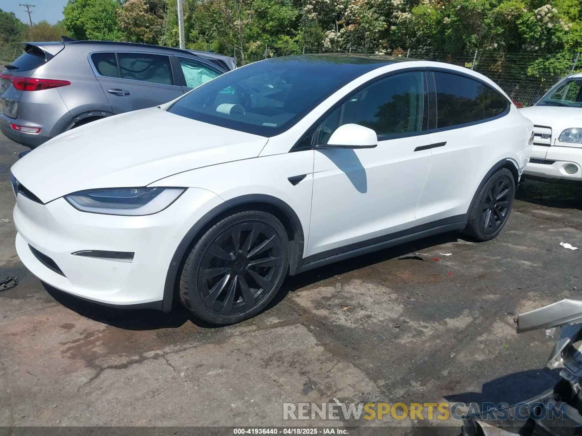 2 Фотография поврежденного автомобиля 7SAXCBE69NF354836 TESLA MODEL X 2022