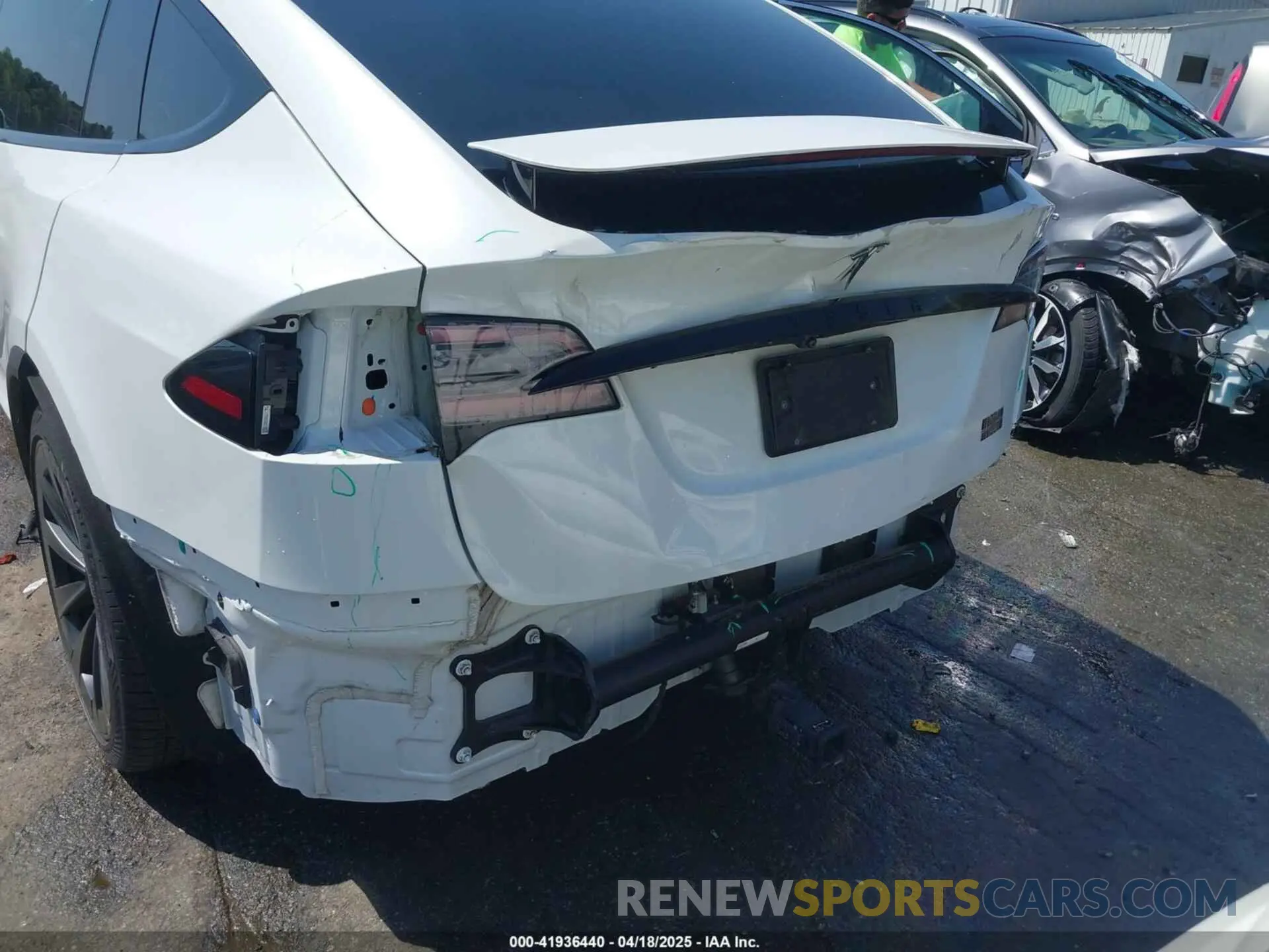 6 Фотография поврежденного автомобиля 7SAXCBE69NF354836 TESLA MODEL X 2022