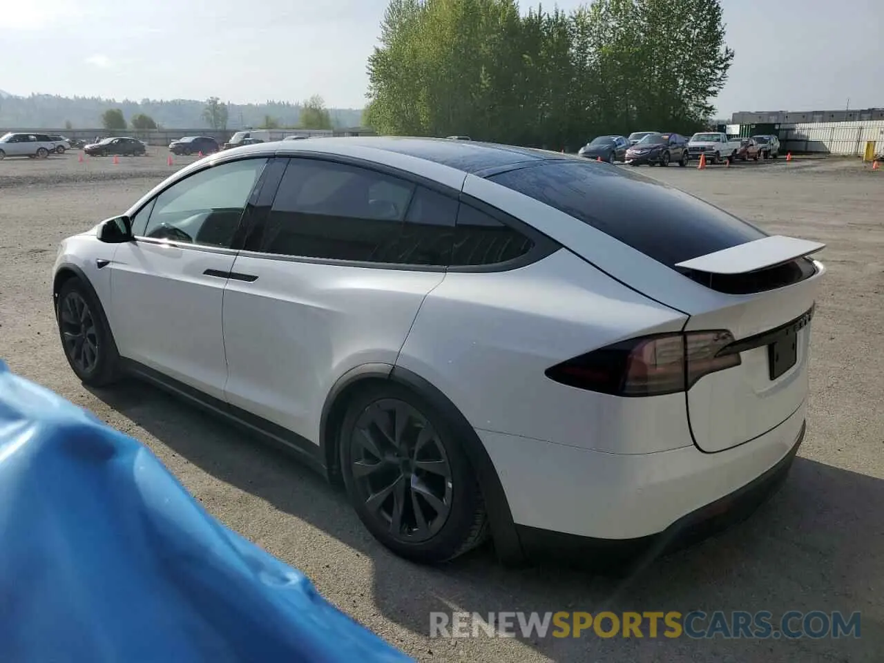 2 Фотография поврежденного автомобиля 7SAXCDE51NF342652 TESLA MODEL X 2022